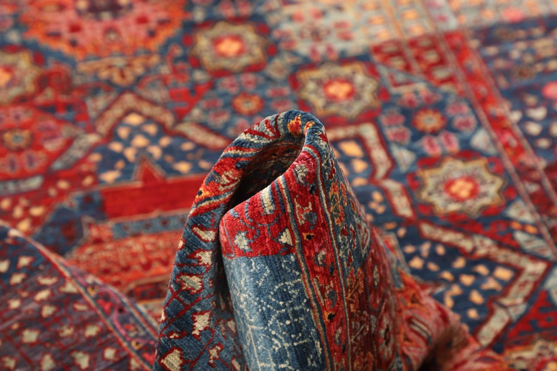 Handgeknüpfter Mamluk Orientteppich, 120 × 179 cm, Wolle
