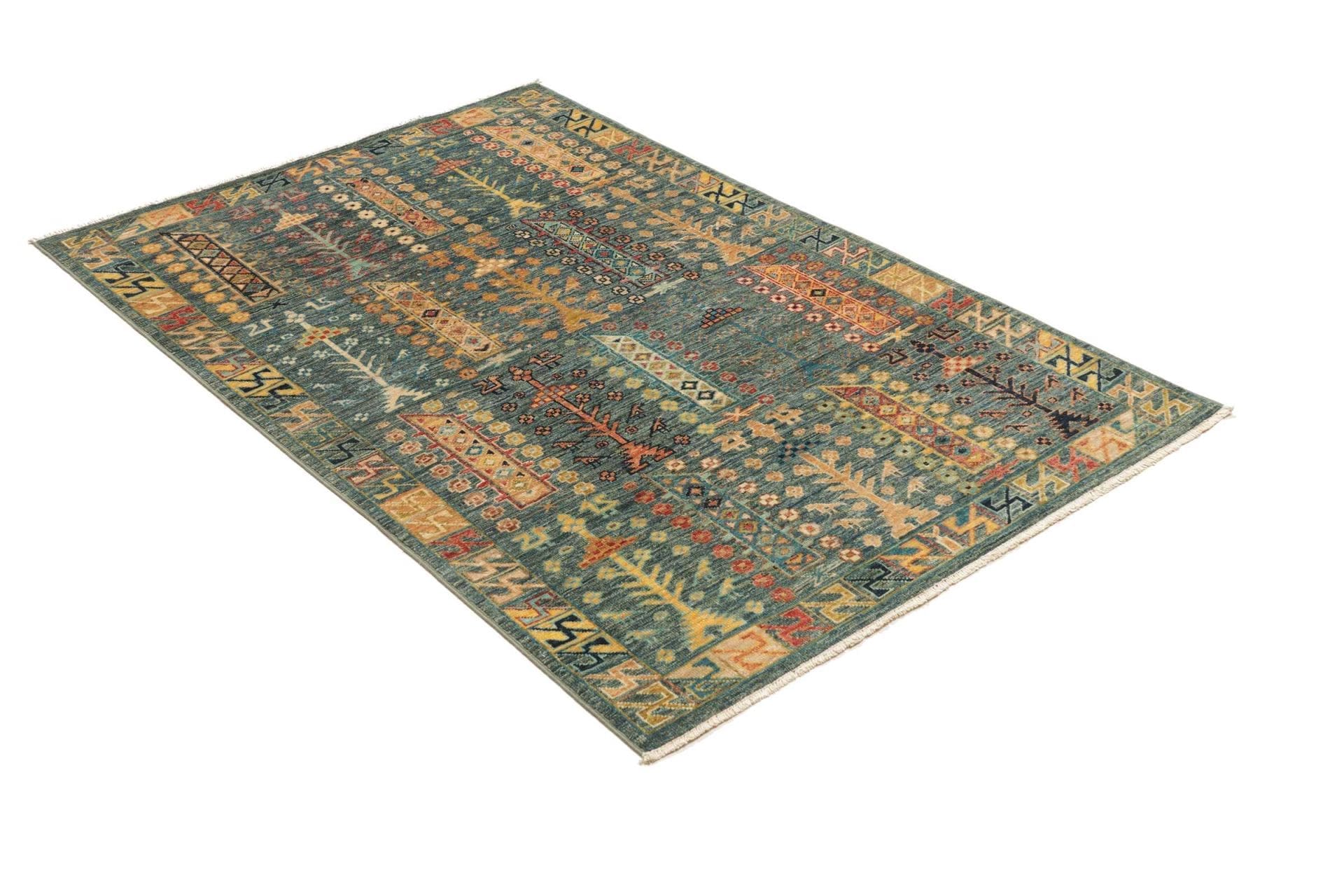 Handgeknüpfter Samarkand Orientteppich, 103 × 154 cm, Wolle