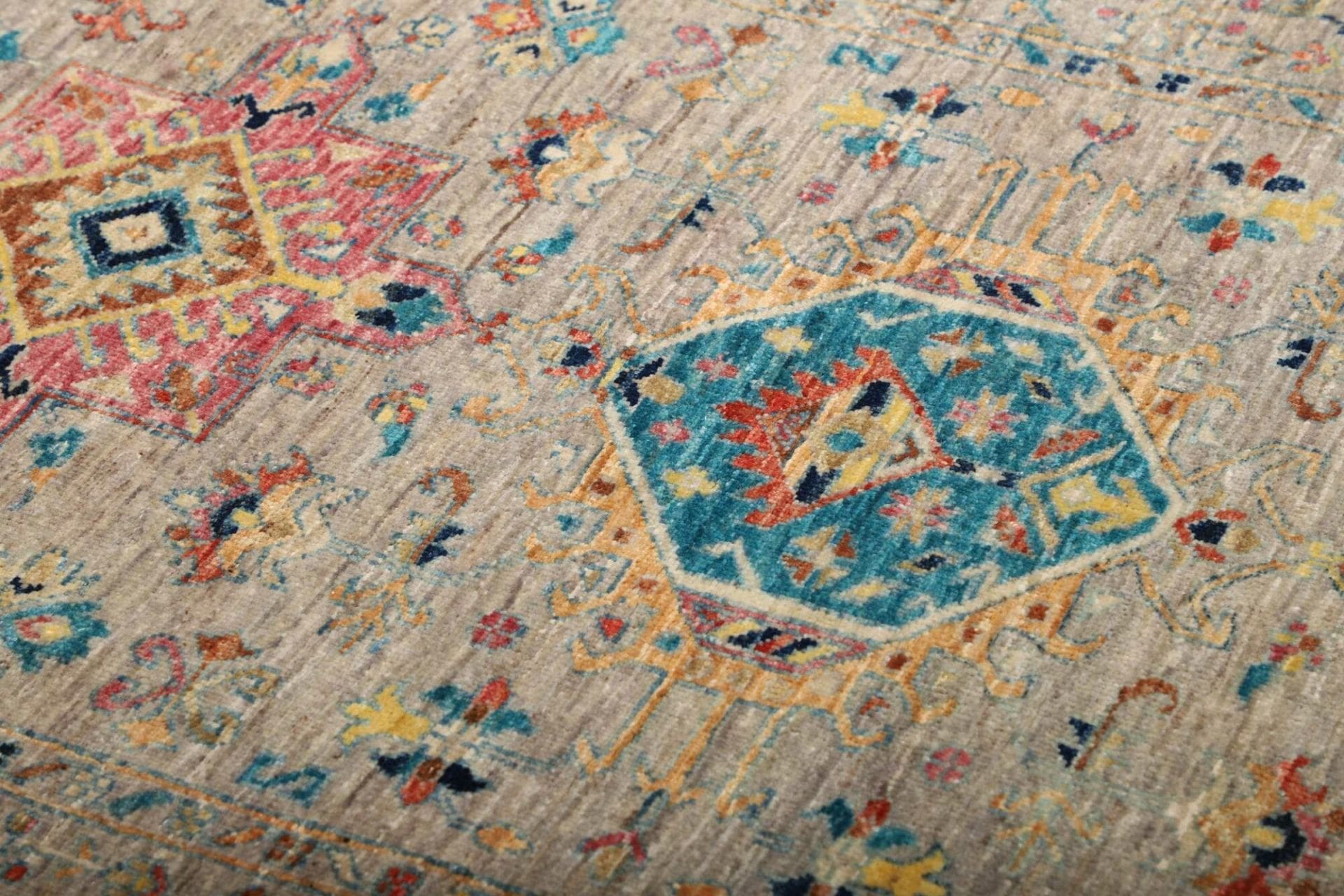 Handgeknüpfter Samarkand Orientteppich, 98 × 152 cm, Wolle