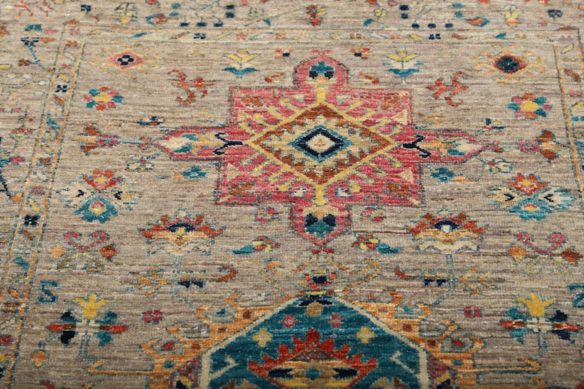 Handgeknüpfter Samarkand Orientteppich, 98 × 152 cm, Wolle
