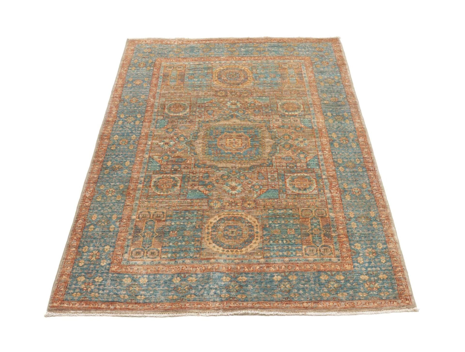 Handgeknüpfter Mamluk Orientteppich 102 × 153 cm
