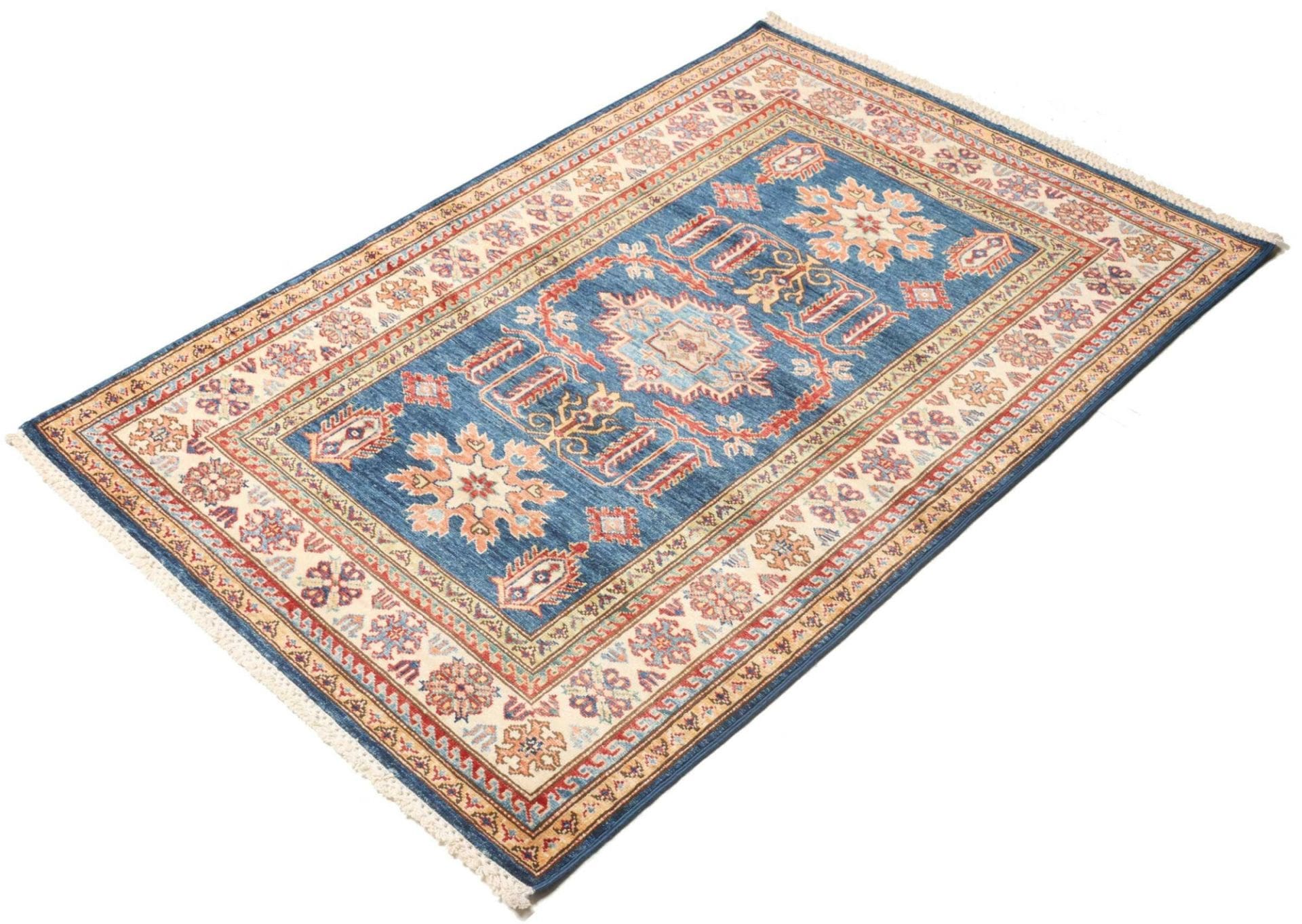 Kazak Orientteppich 106 × 148 cm aus Wolle, handgeknüpft