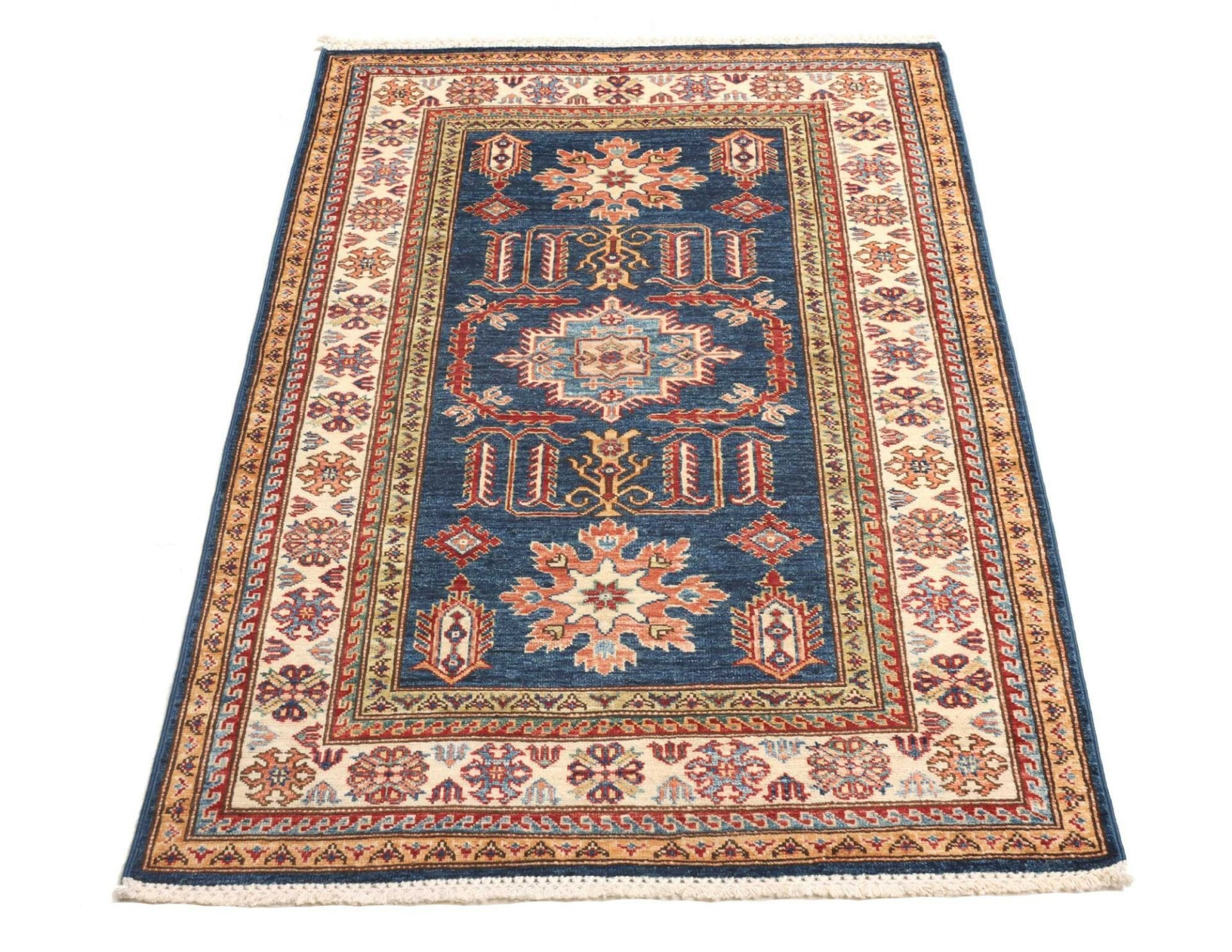 Kazak Orientteppich 106 × 148 cm aus Wolle, handgeknüpft
