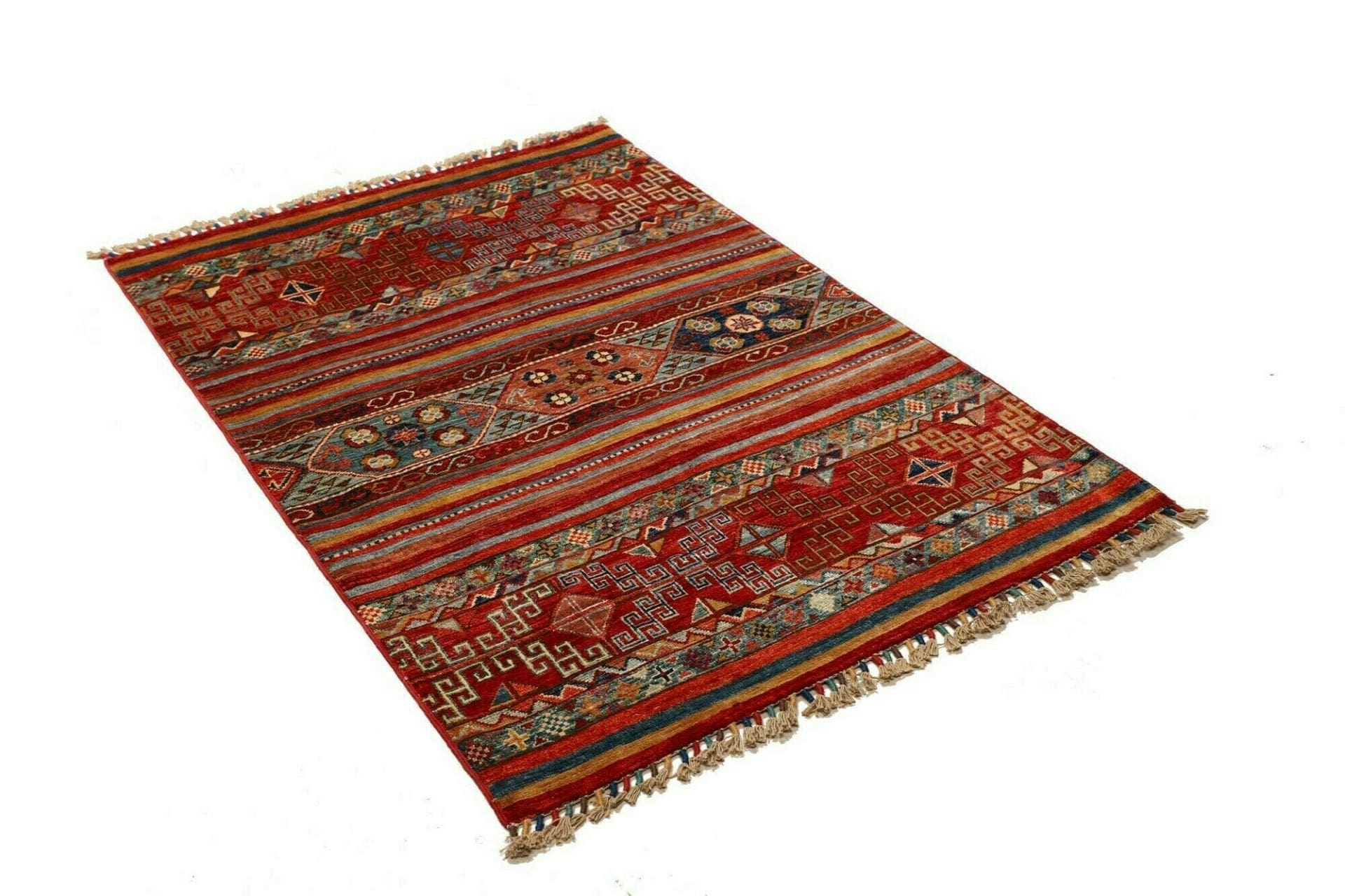 Handgeknüpfter Samarkand Orientteppich 102 × 148 cm