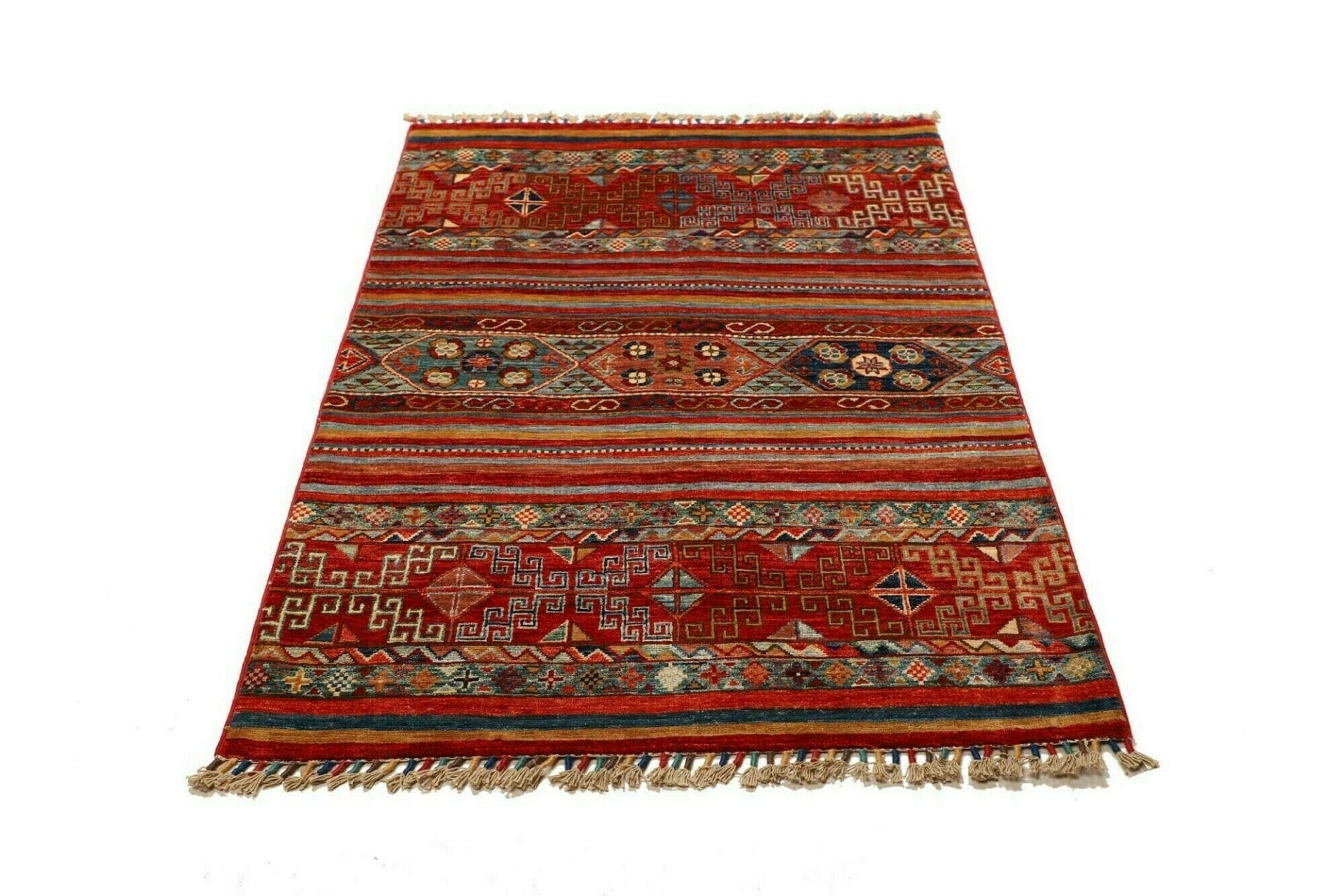 Handgeknüpfter Samarkand Orientteppich 102 × 148 cm
