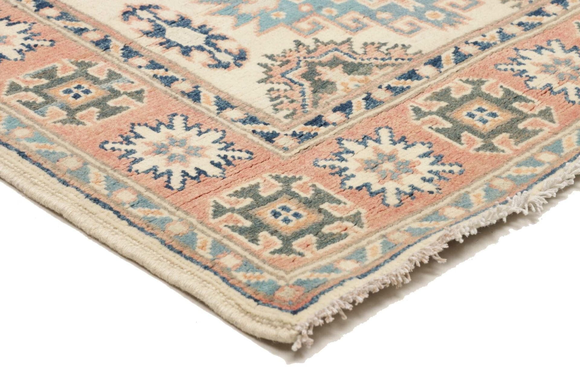 kazak-orientteppich-90-x-136-cm-handgeknupft-wolle-raritat-4 Handgeknüpfter Kazak Orientteppich, 90 × 136 cm, Wolle