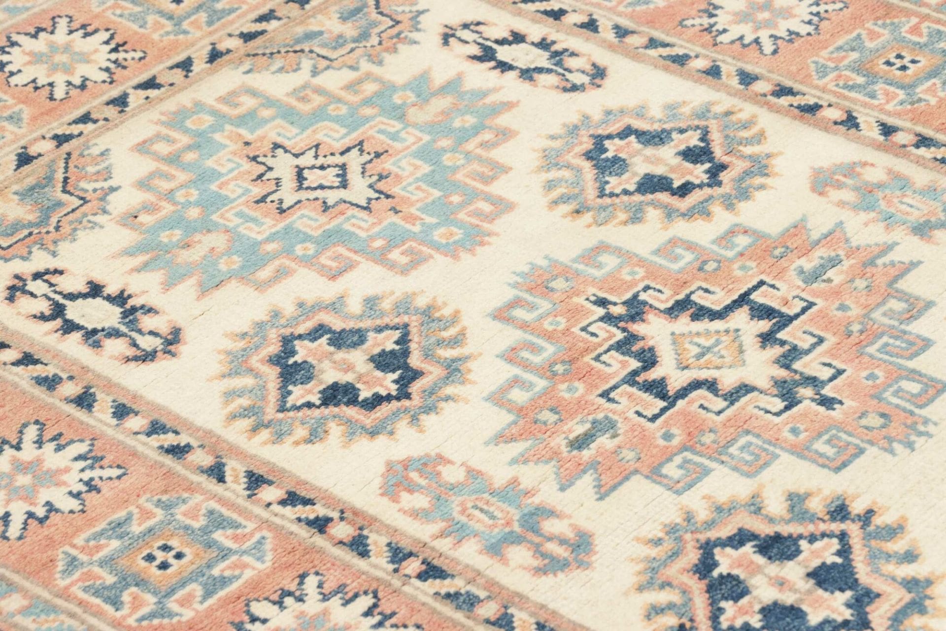 kazak-orientteppich-90-x-136-cm-handgeknupft-wolle-raritat-6 Handgeknüpfter Kazak Orientteppich, 90 × 136 cm, Wolle