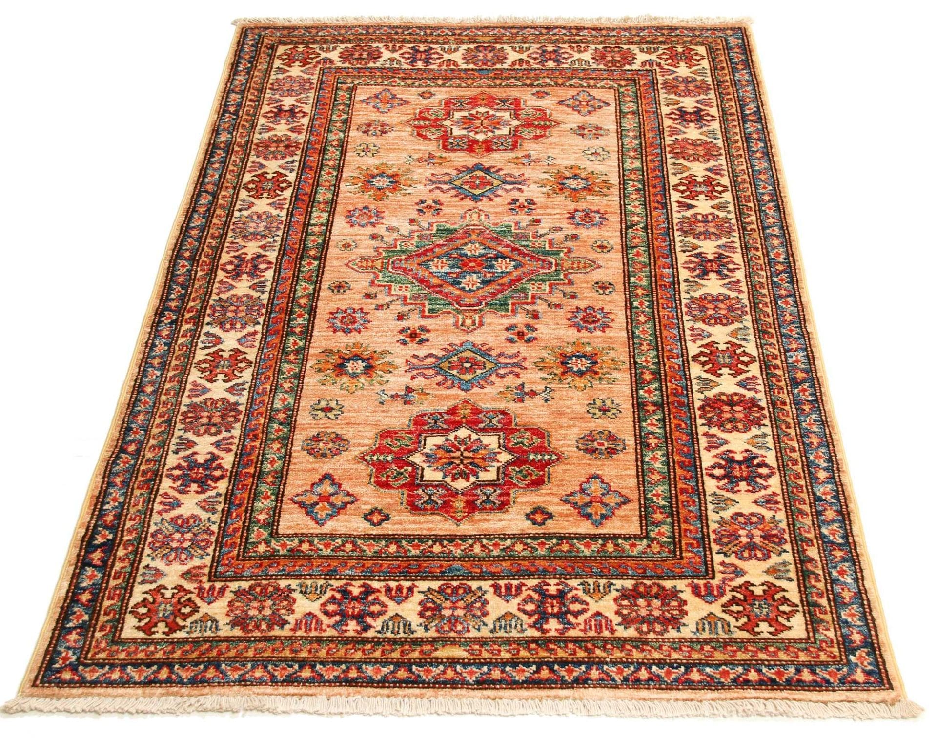 Handgeknüpfter Kazak Orientteppich, 98 × 148 cm, Wolle