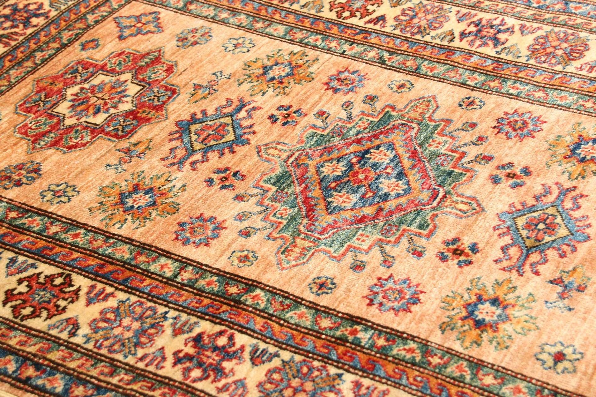 Handgeknüpfter Kazak Orientteppich, 98 × 148 cm, Wolle
