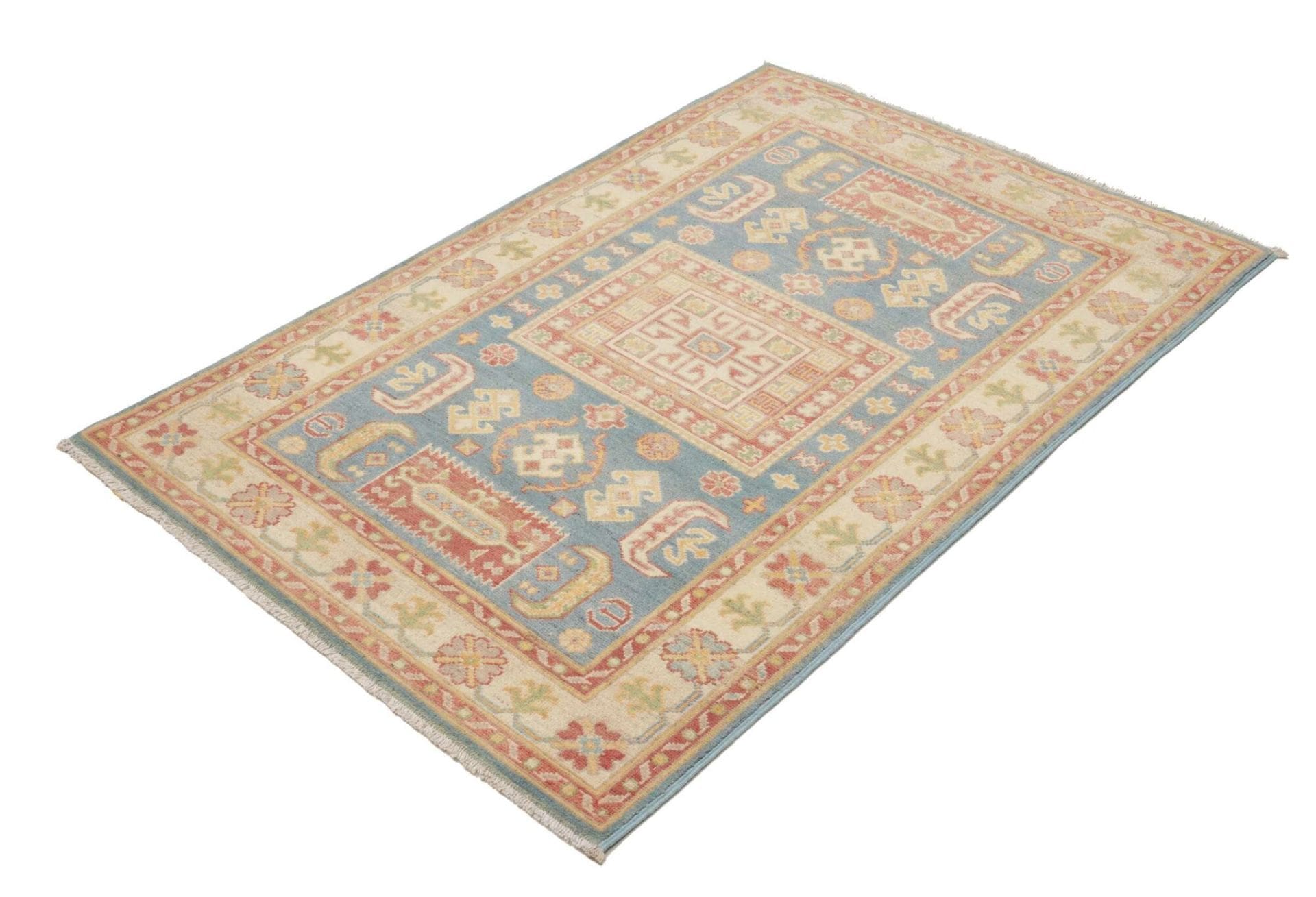 Kazak Orientteppich aus Pakistan, 101 × 134 cm