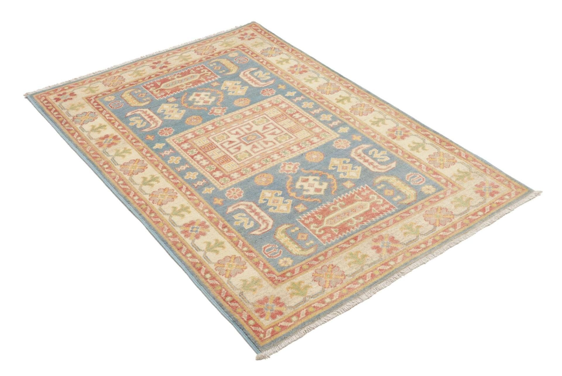 Kazak Orientteppich aus Pakistan, 101 × 134 cm