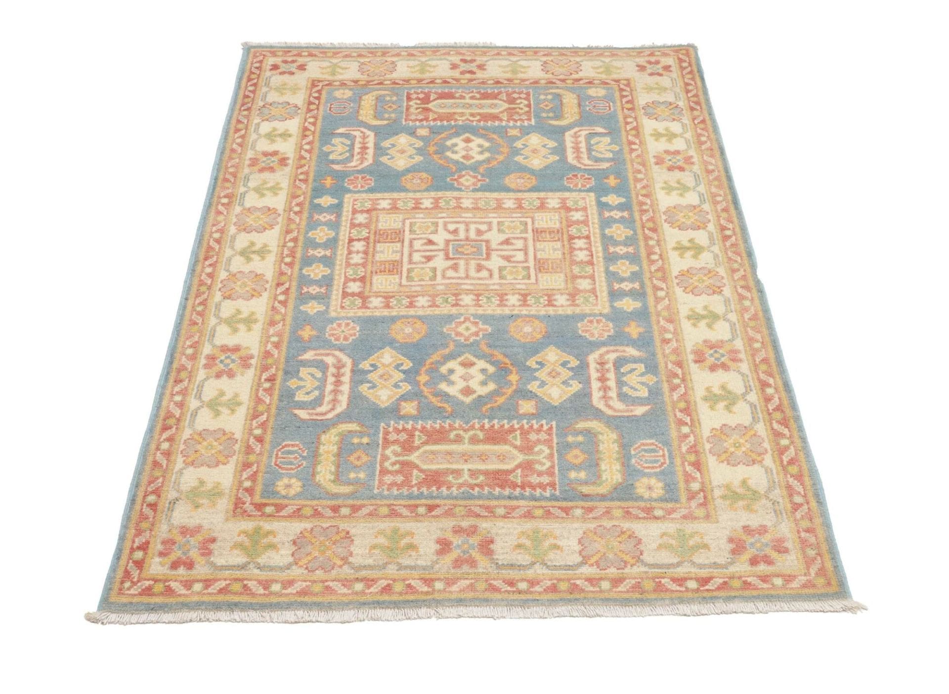 Kazak Orientteppich aus Pakistan, 101 × 134 cm