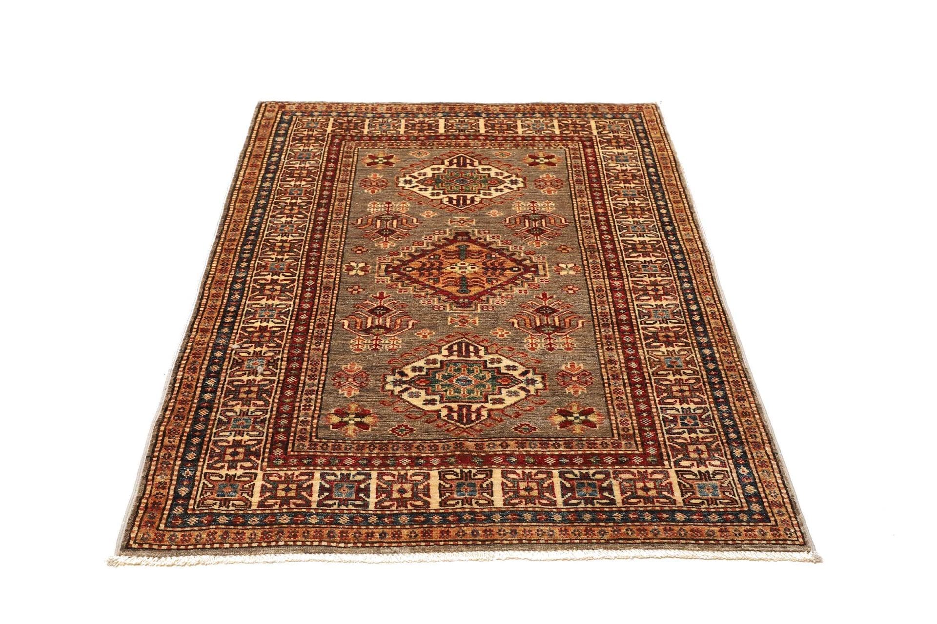 Kazak Orientteppich 103 × 146 cm aus Wolle, handgeknüpft