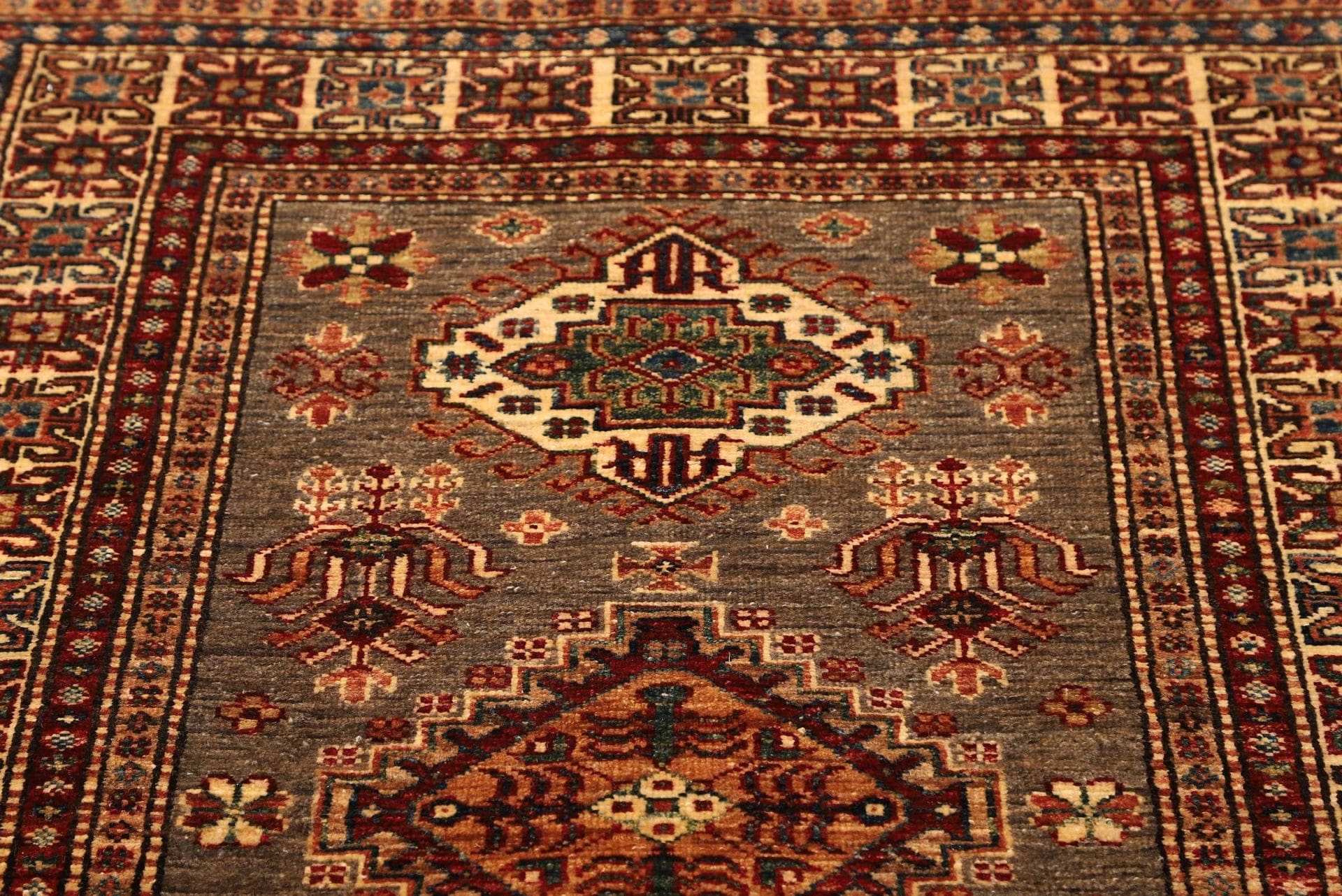 Kazak Orientteppich 103 × 146 cm aus Wolle, handgeknüpft