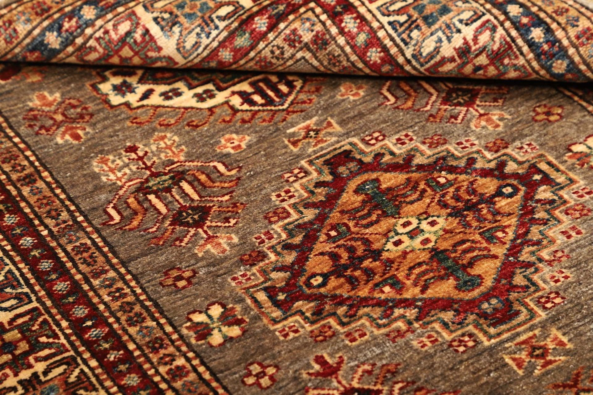 Kazak Orientteppich 103 × 146 cm aus Wolle, handgeknüpft