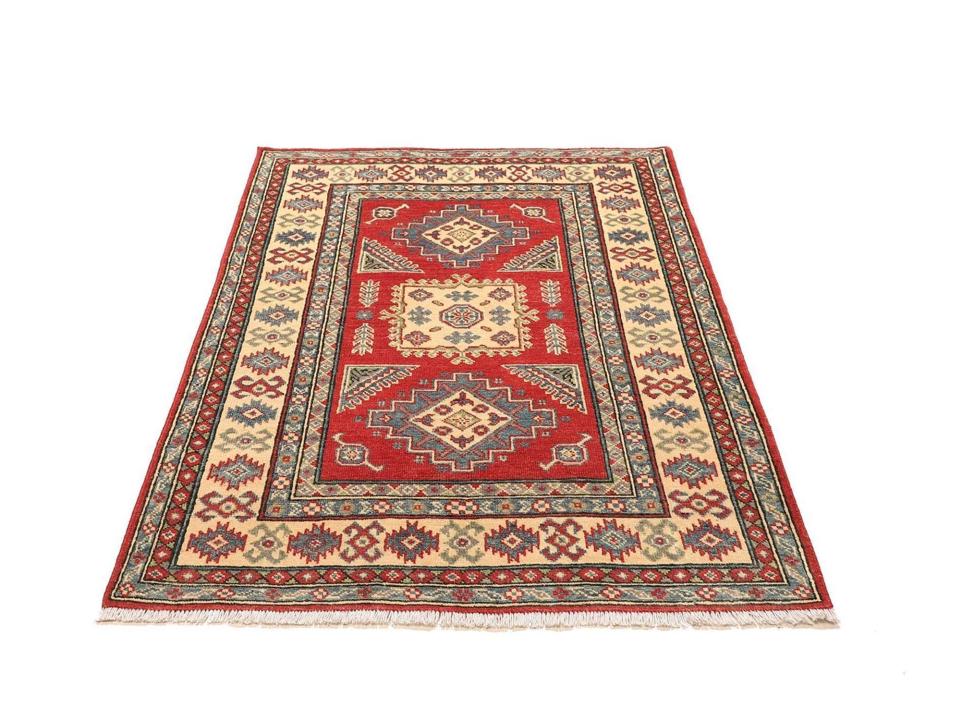 Handgeknüpfter Kazak Orientteppich, 106 × 150 cm, Wolle