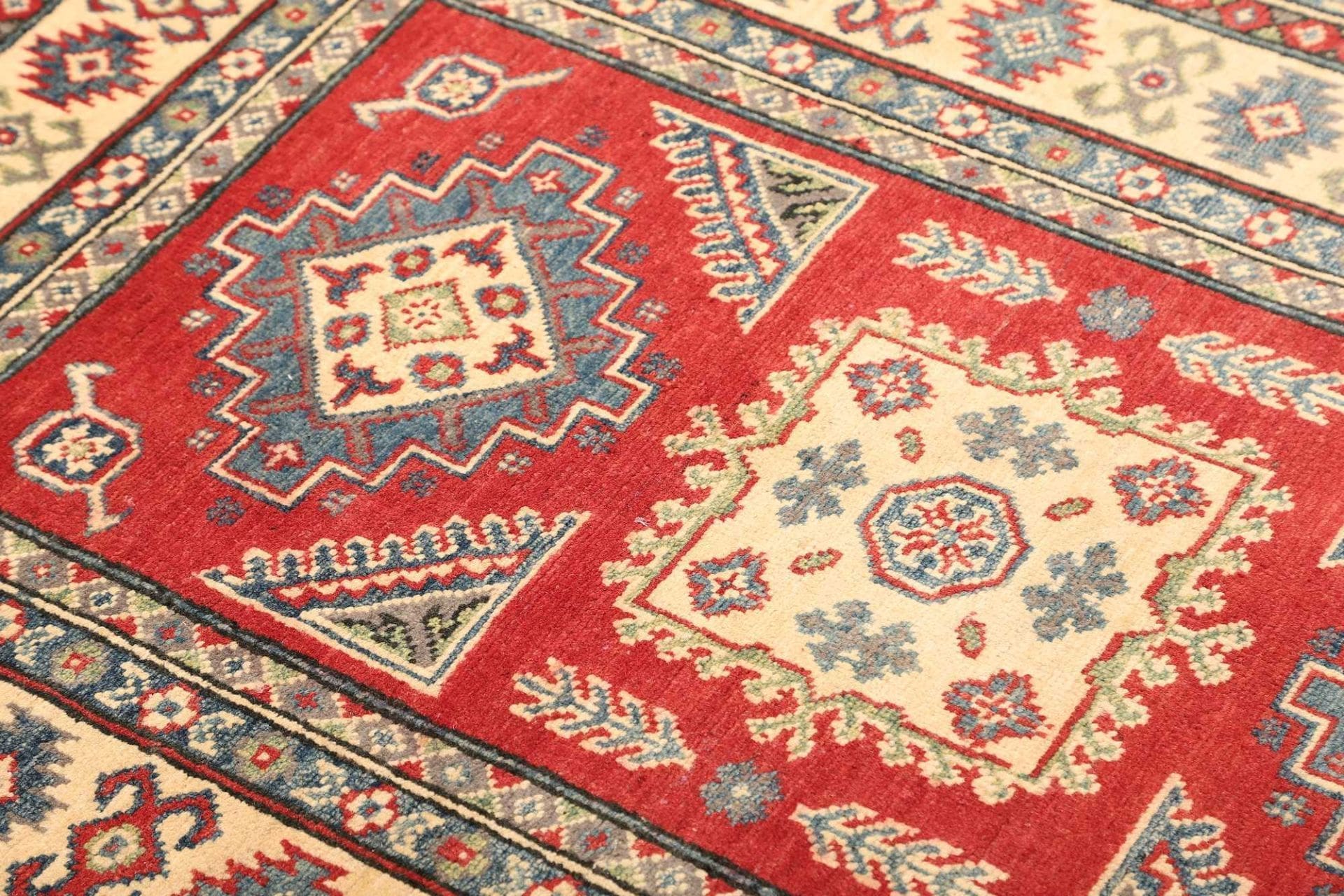 Handgeknüpfter Kazak Orientteppich, 106 × 150 cm, Wolle