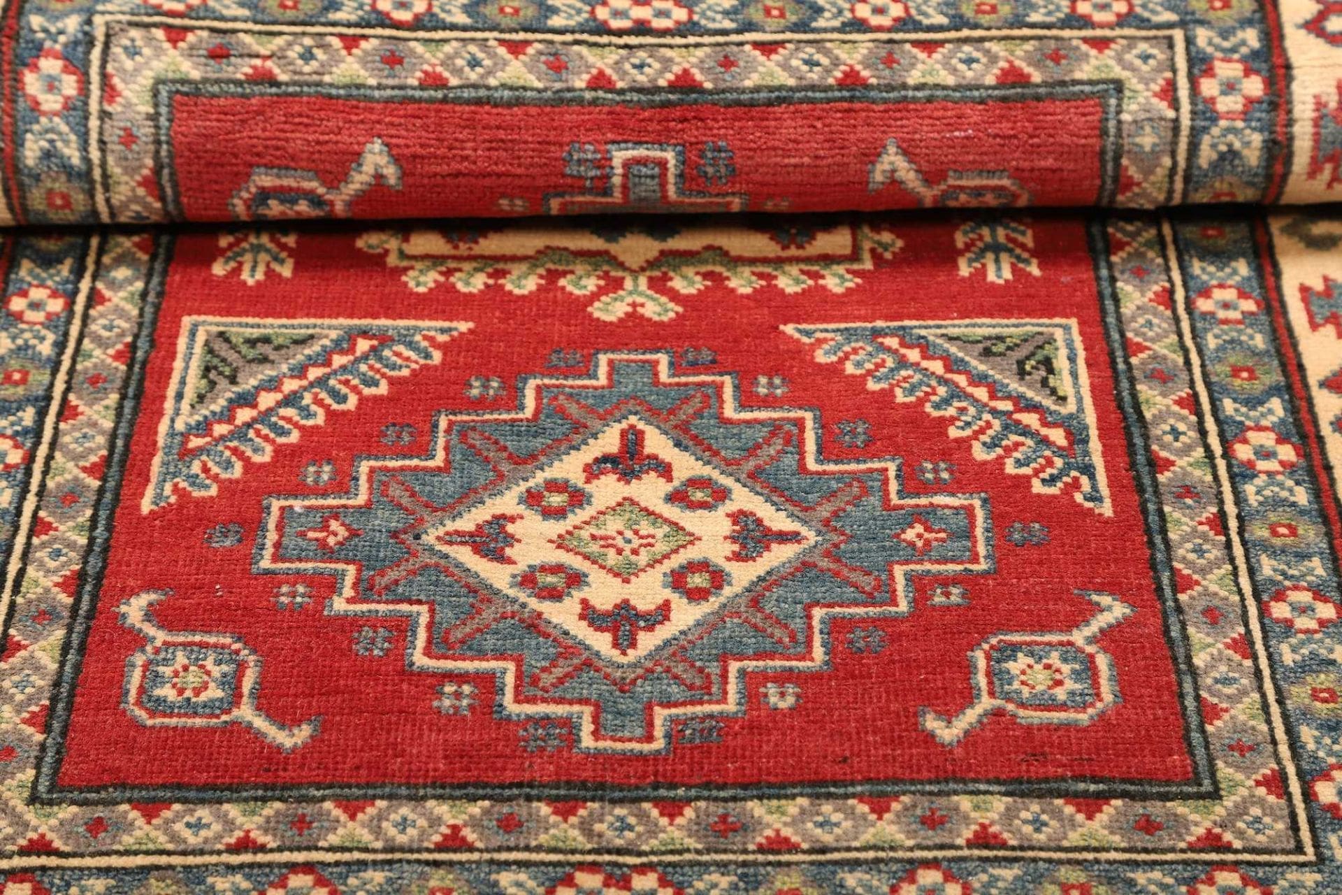 Handgeknüpfter Kazak Orientteppich, 106 × 150 cm, Wolle