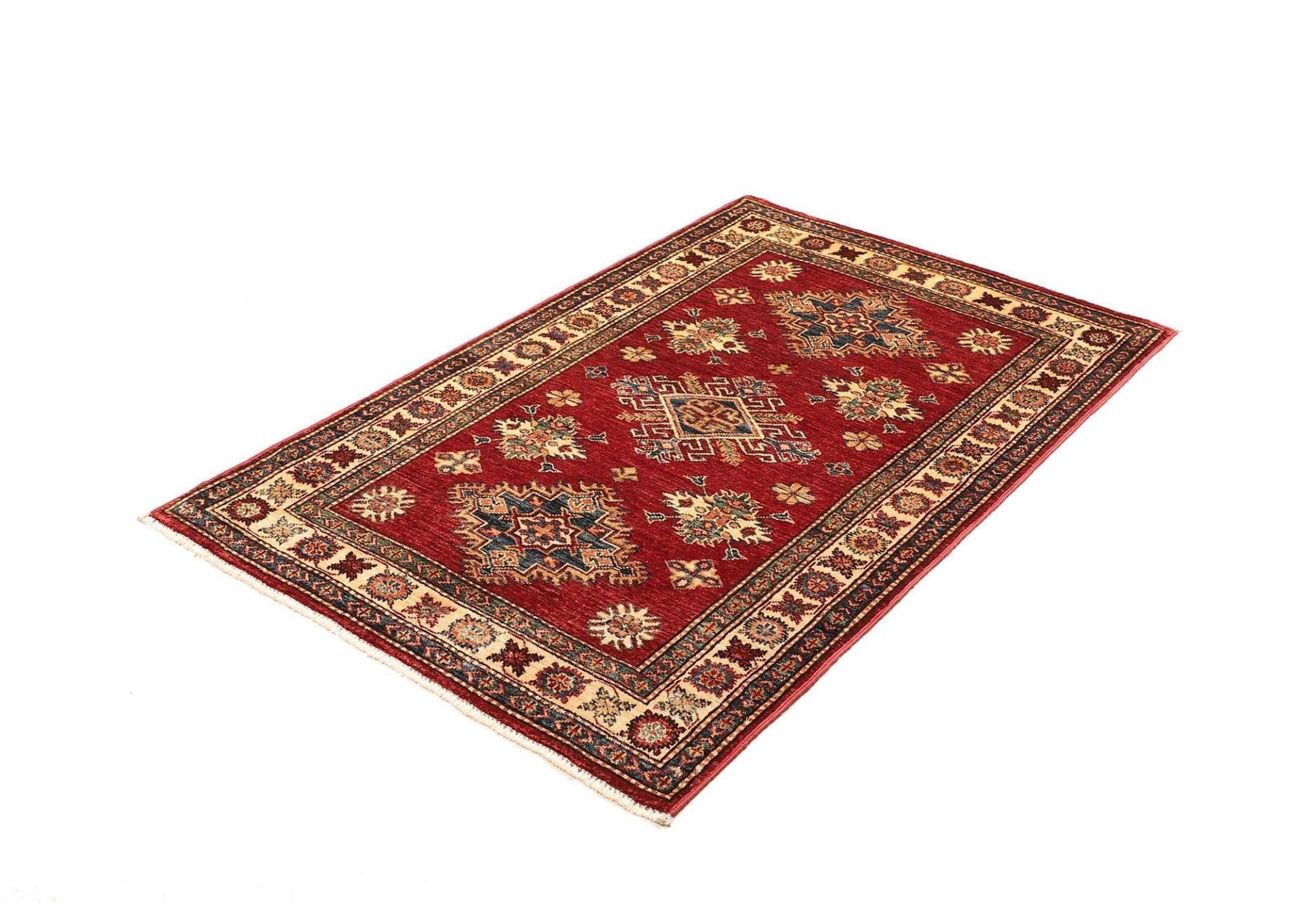 Kazak Orientteppich 101 × 143 cm aus Wolle, handgeknüpft