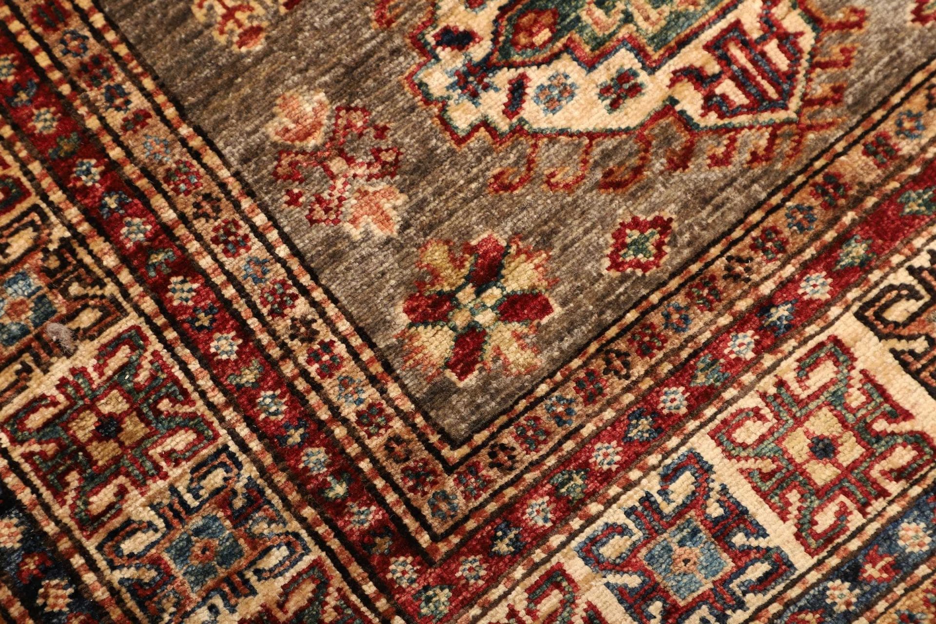 Handgeknüpfter Kazak Orientteppich, 102 × 143 cm, Wolle