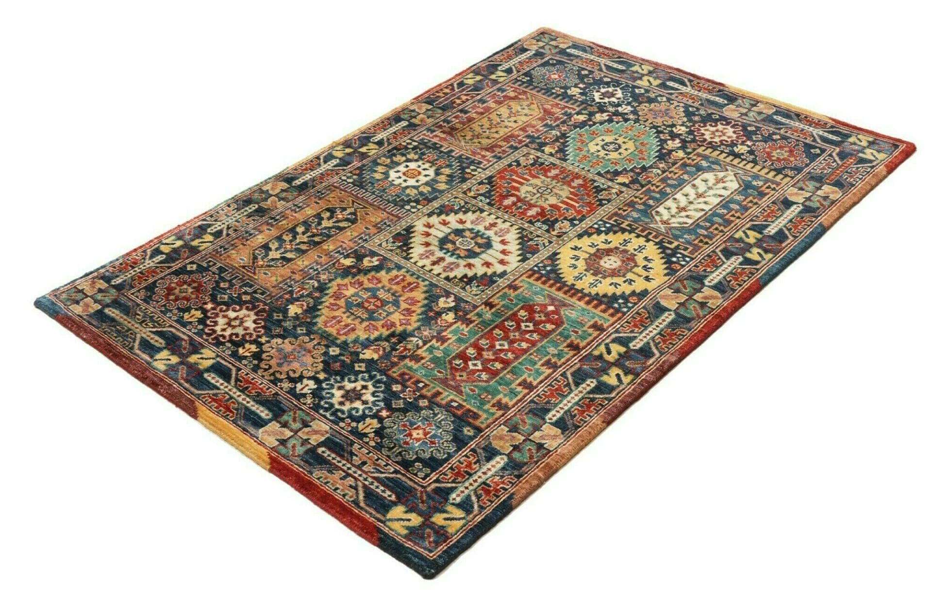 Handgeknüpfter Samarkand Orientteppich, 103 × 152 cm, Wolle