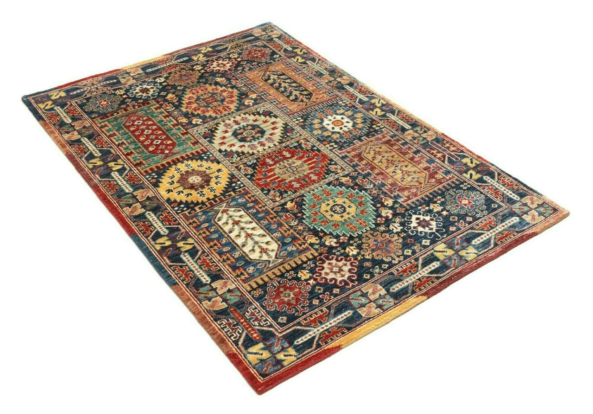 Handgeknüpfter Samarkand Orientteppich, 103 × 152 cm, Wolle