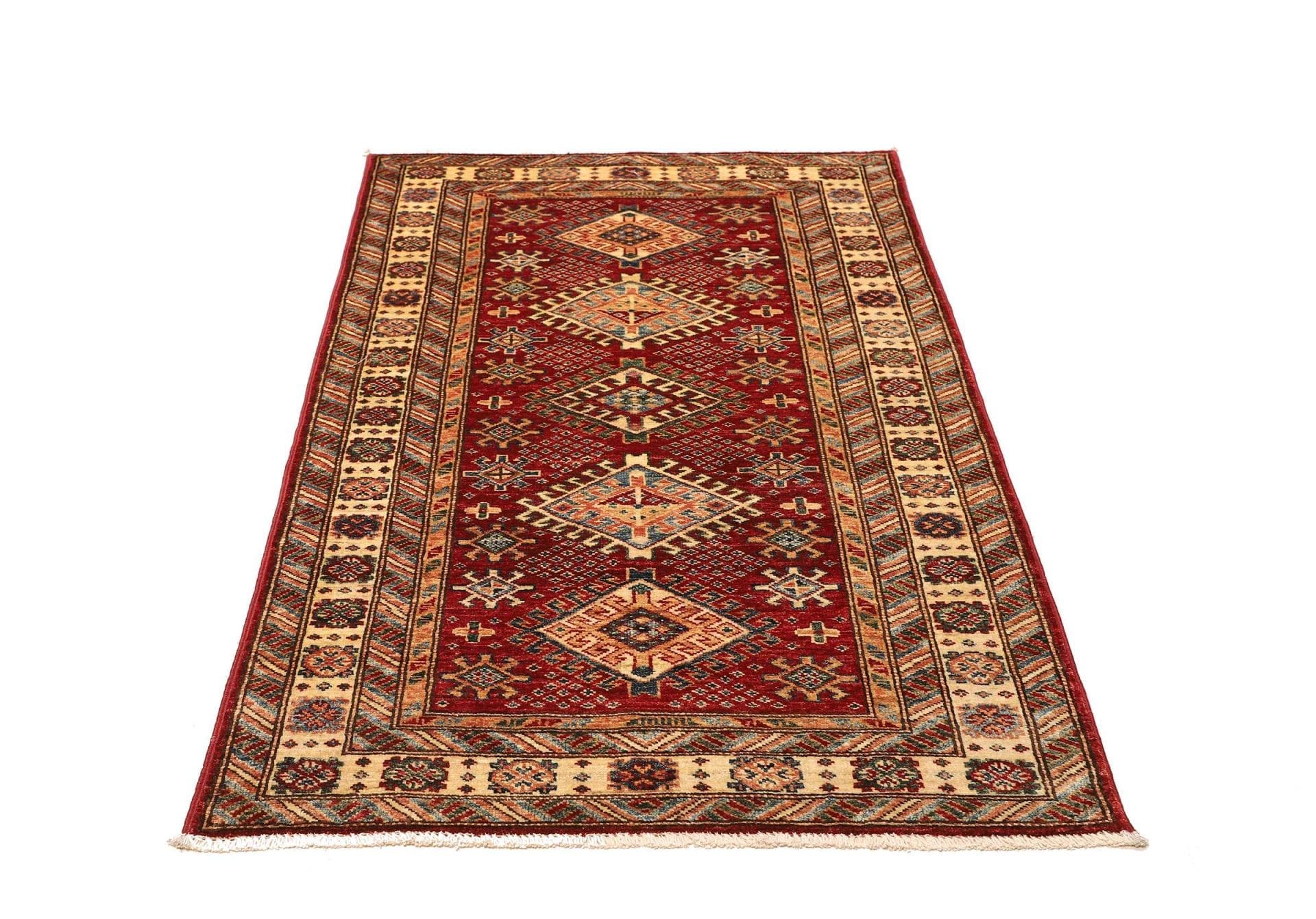 Kazak Orientteppich 94 × 155 cm aus Wolle, handgeknüpft