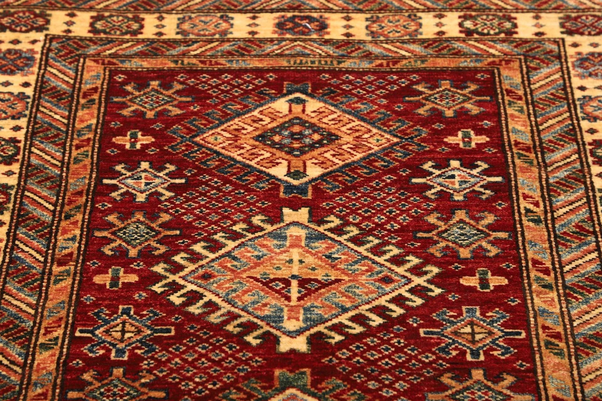 Kazak Orientteppich 97 × 151 cm aus Wolle, handgeknüpft