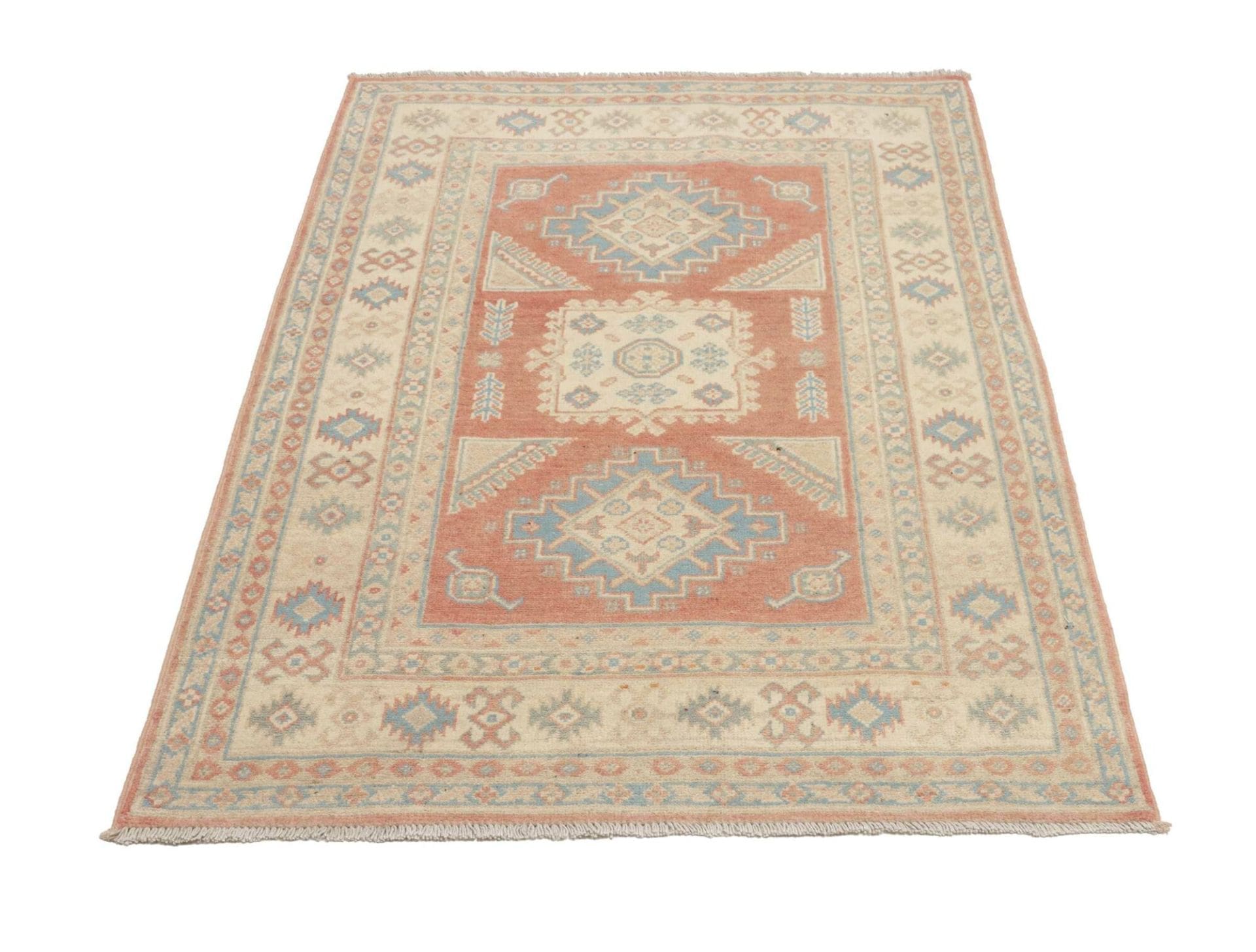 Kazak Orientteppich aus Pakistan, 103 × 144 cm