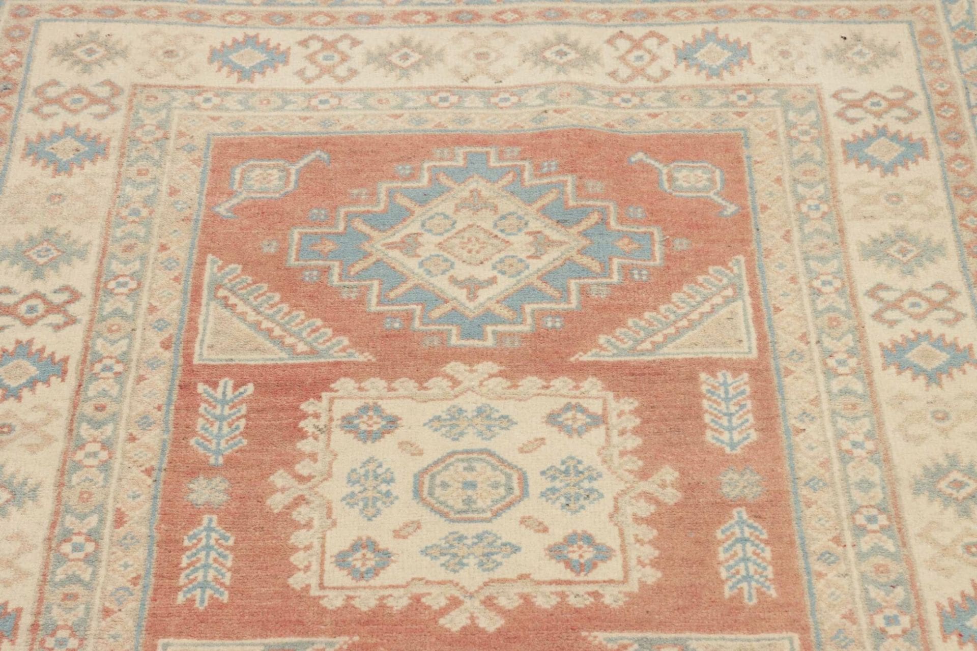 Kazak Orientteppich aus Pakistan, 103 × 144 cm