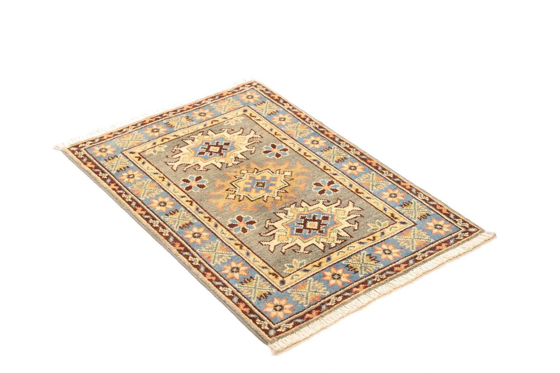 Handgeknüpfter Kazak Orientteppich, 65 × 89 cm, Wolle