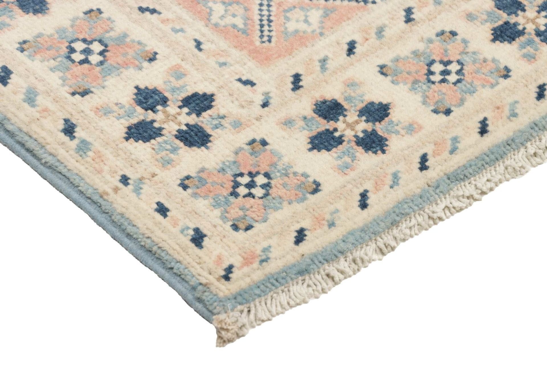 Kazak Orientteppich 66 × 92 cm aus Wolle, handgeknüpft