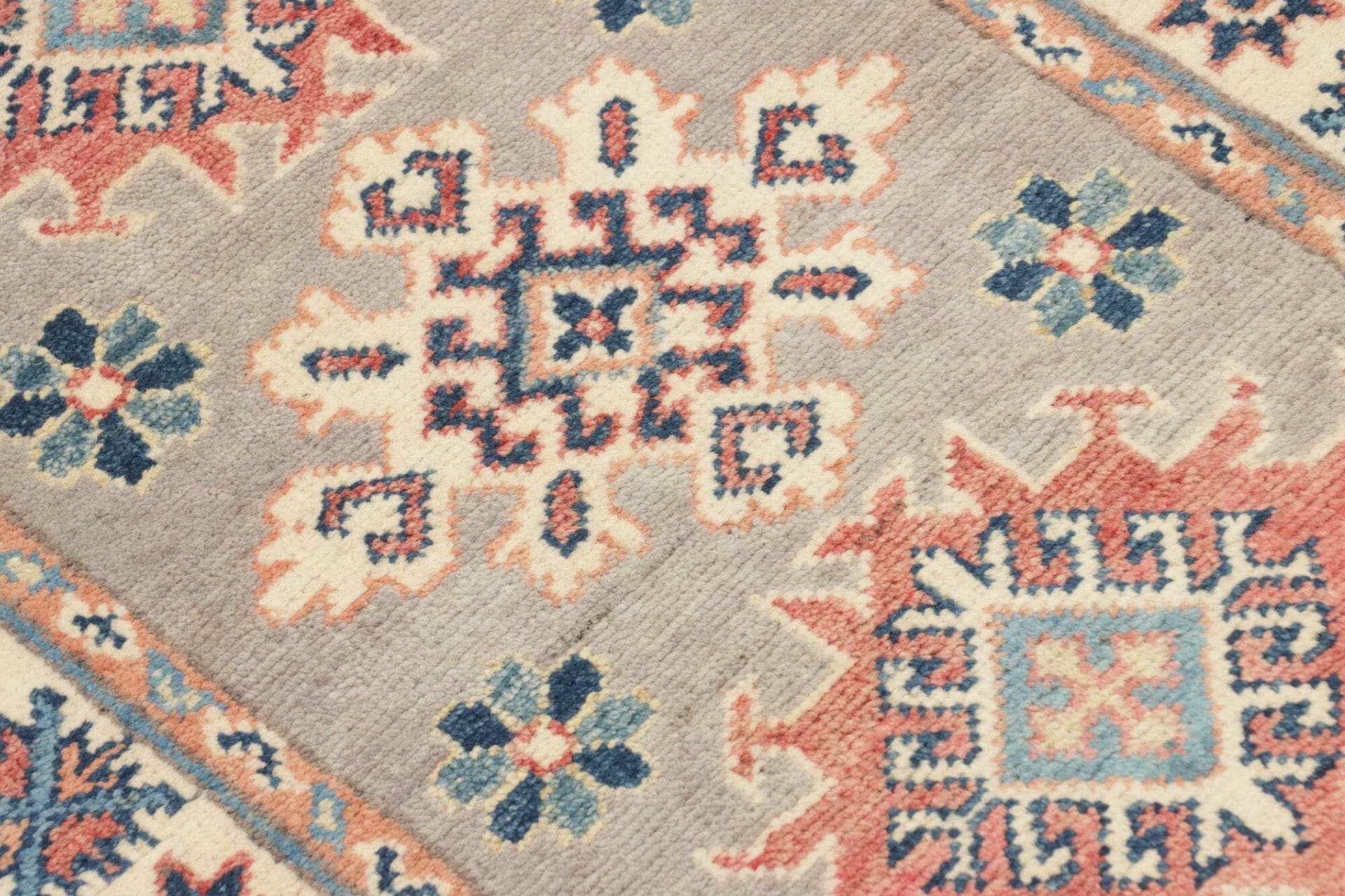Handgeknüpfter Kazak Orientteppich, 63 × 96 cm, Wolle