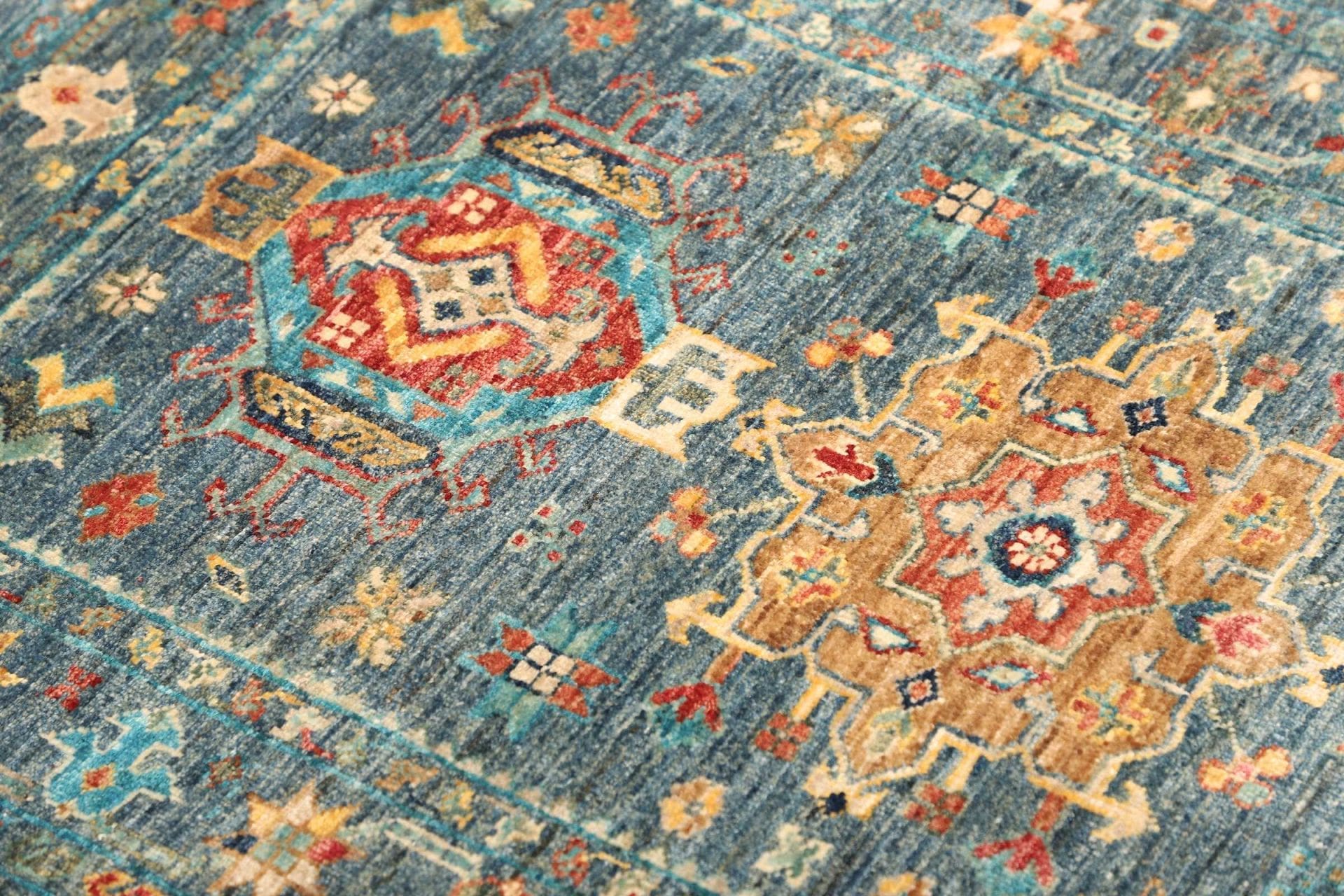 Handgeknüpfter Samarkand Orientteppich, 82 × 124 cm, Wolle