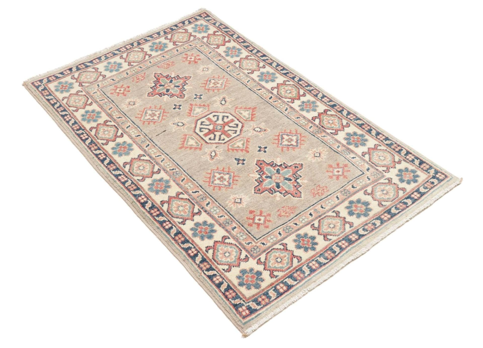 Kazak Orientteppich 82 × 125 cm aus Wolle, handgeknüpft