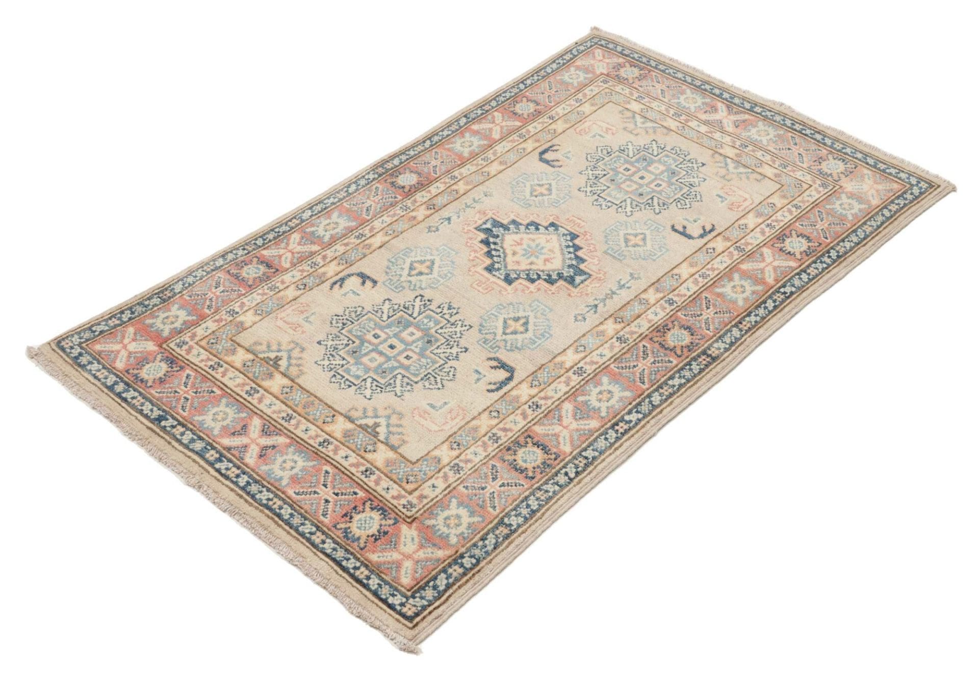 Kazak Orientteppich 80 × 127 cm aus Wolle, handgeknüpft