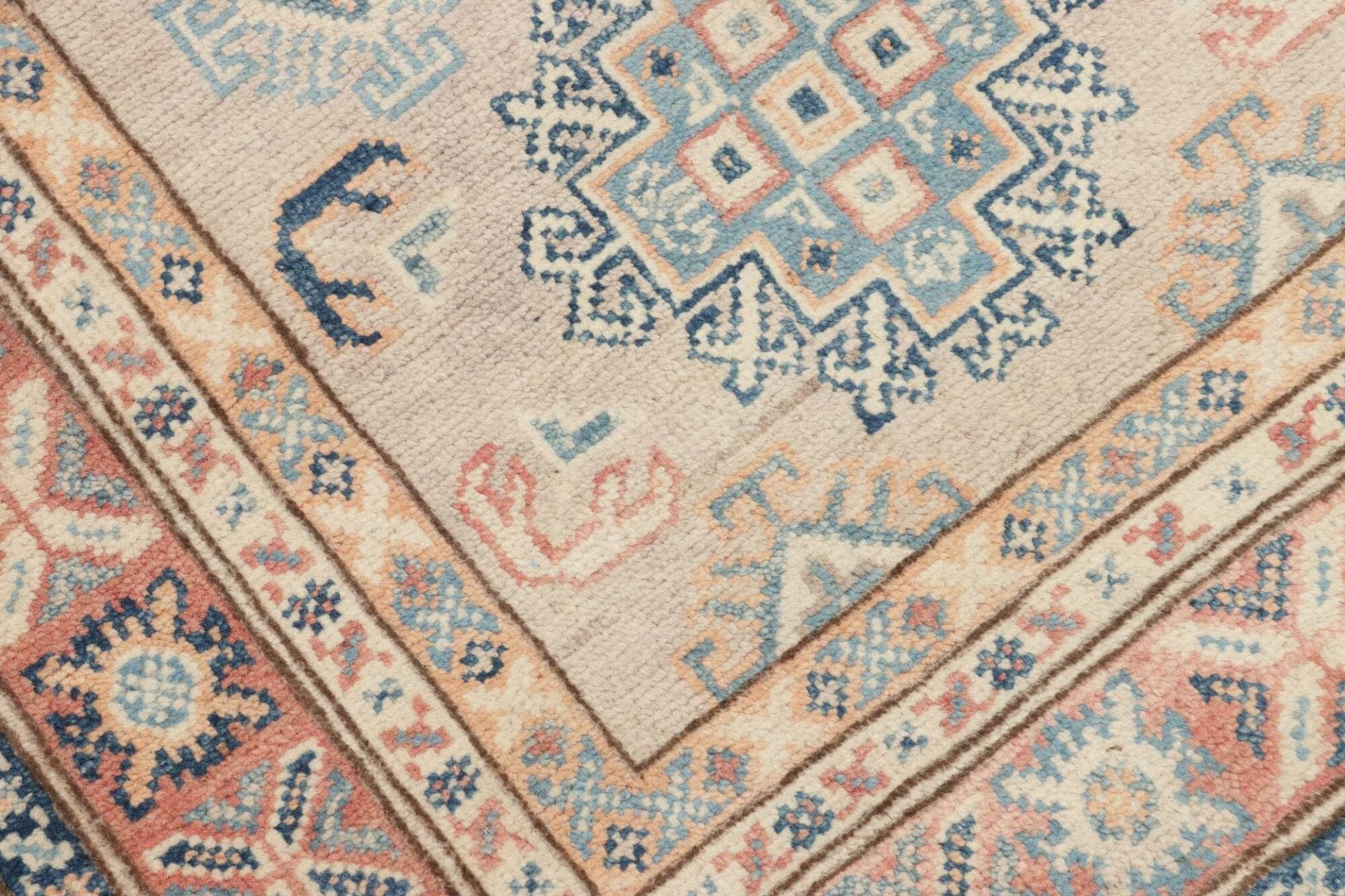 Kazak Orientteppich 80 × 127 cm aus Wolle, handgeknüpft