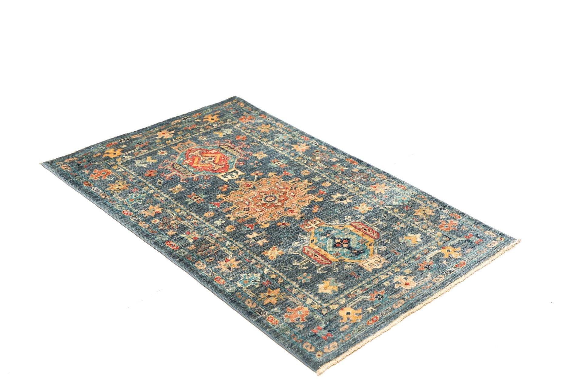 Handgeknüpfter Samarkand Orientteppich 82 × 124 cm