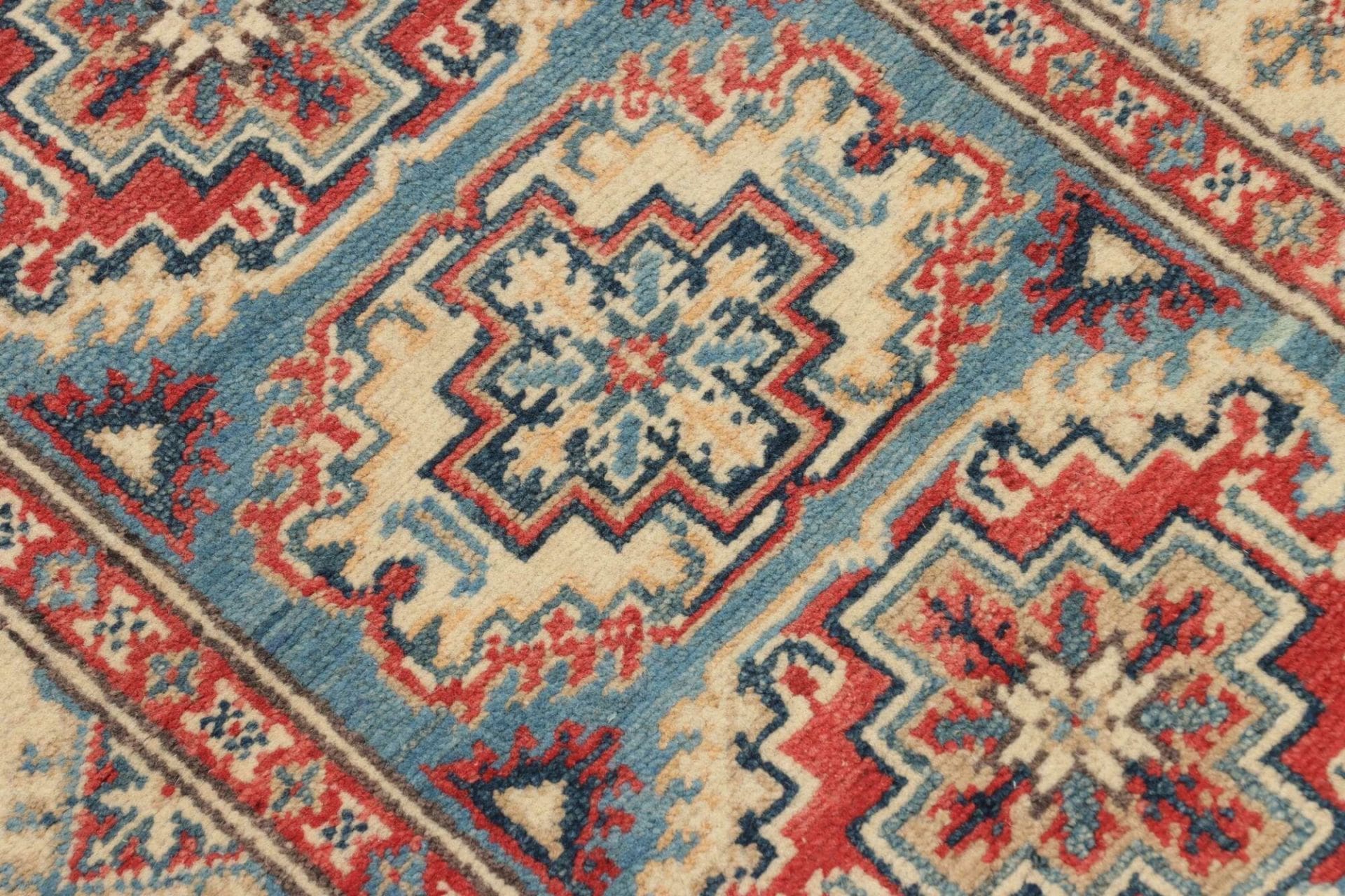 Handgeknüpfter Kazak Orientteppich, 64 × 92 cm, Wolle