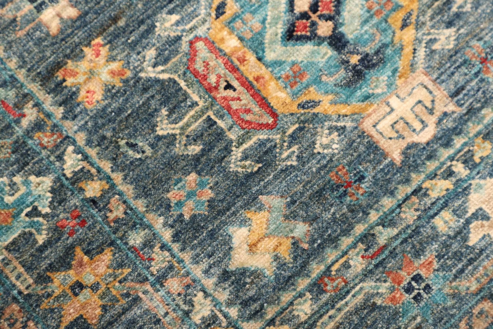 Handgeknüpfter Samarkand Orientteppich, 81 × 123 cm, Wolle