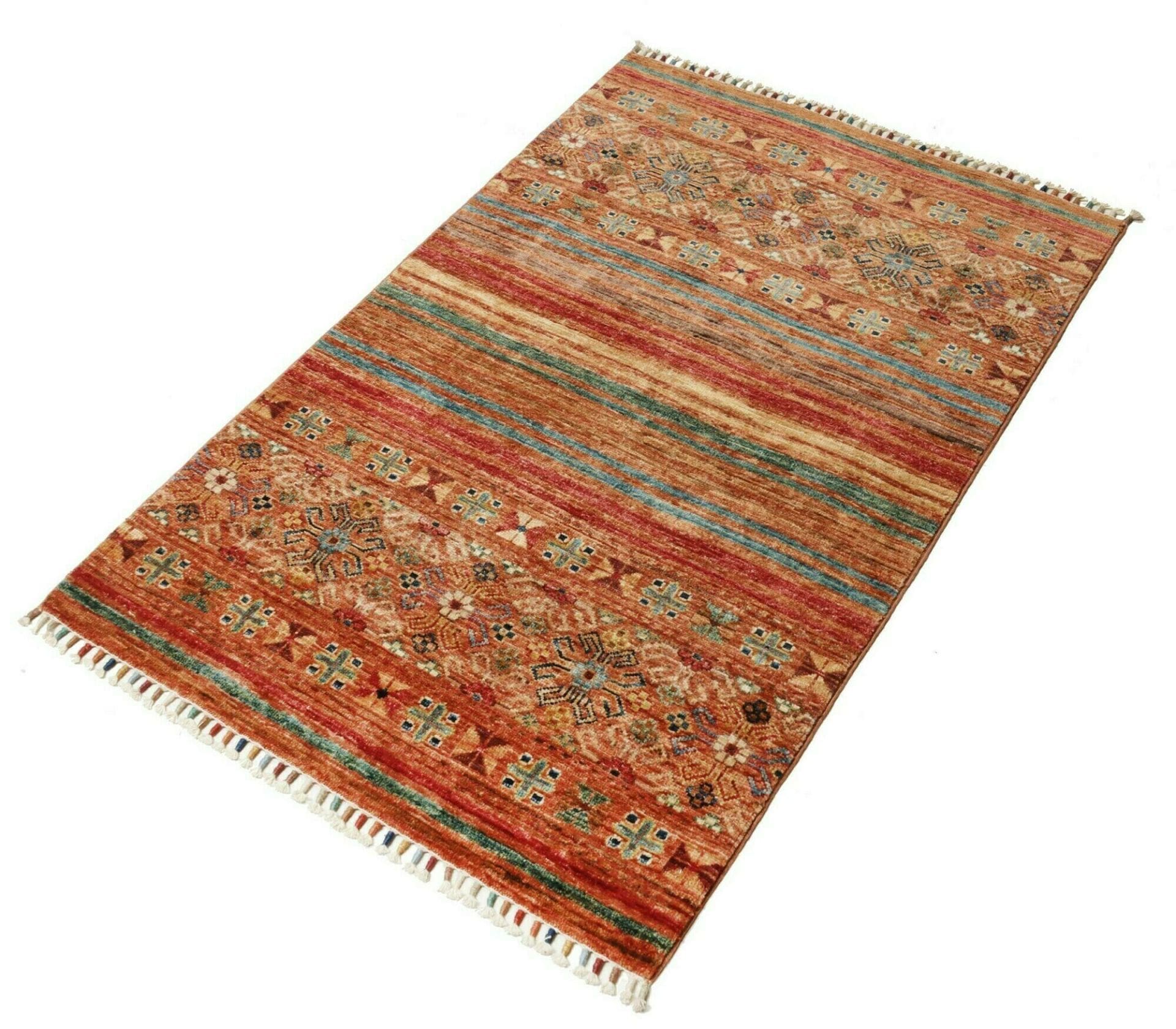 Handgeknüpfter Samarkand Orientteppich, 82 × 122 cm, Wolle