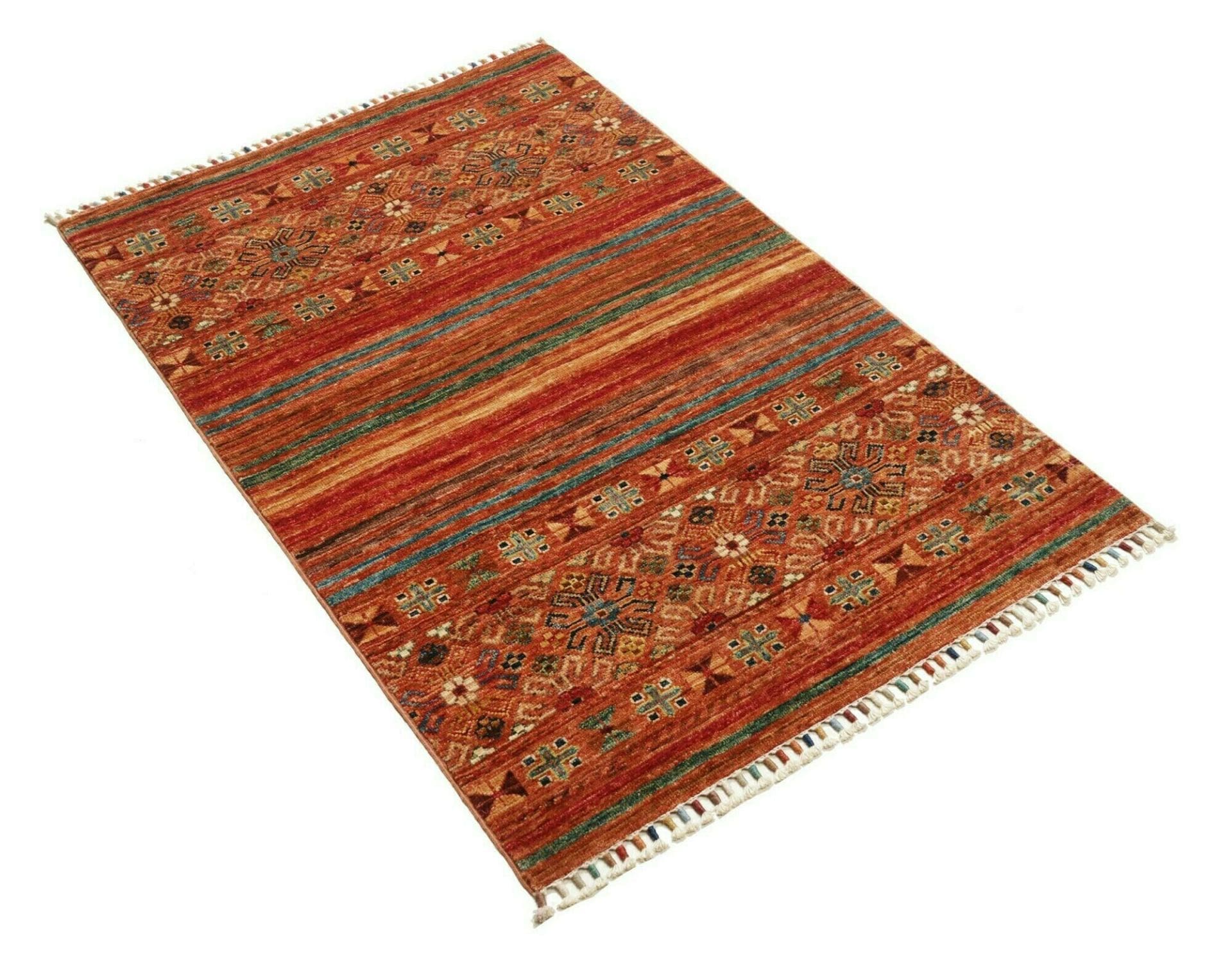 Handgeknüpfter Samarkand Orientteppich, 82 × 122 cm, Wolle