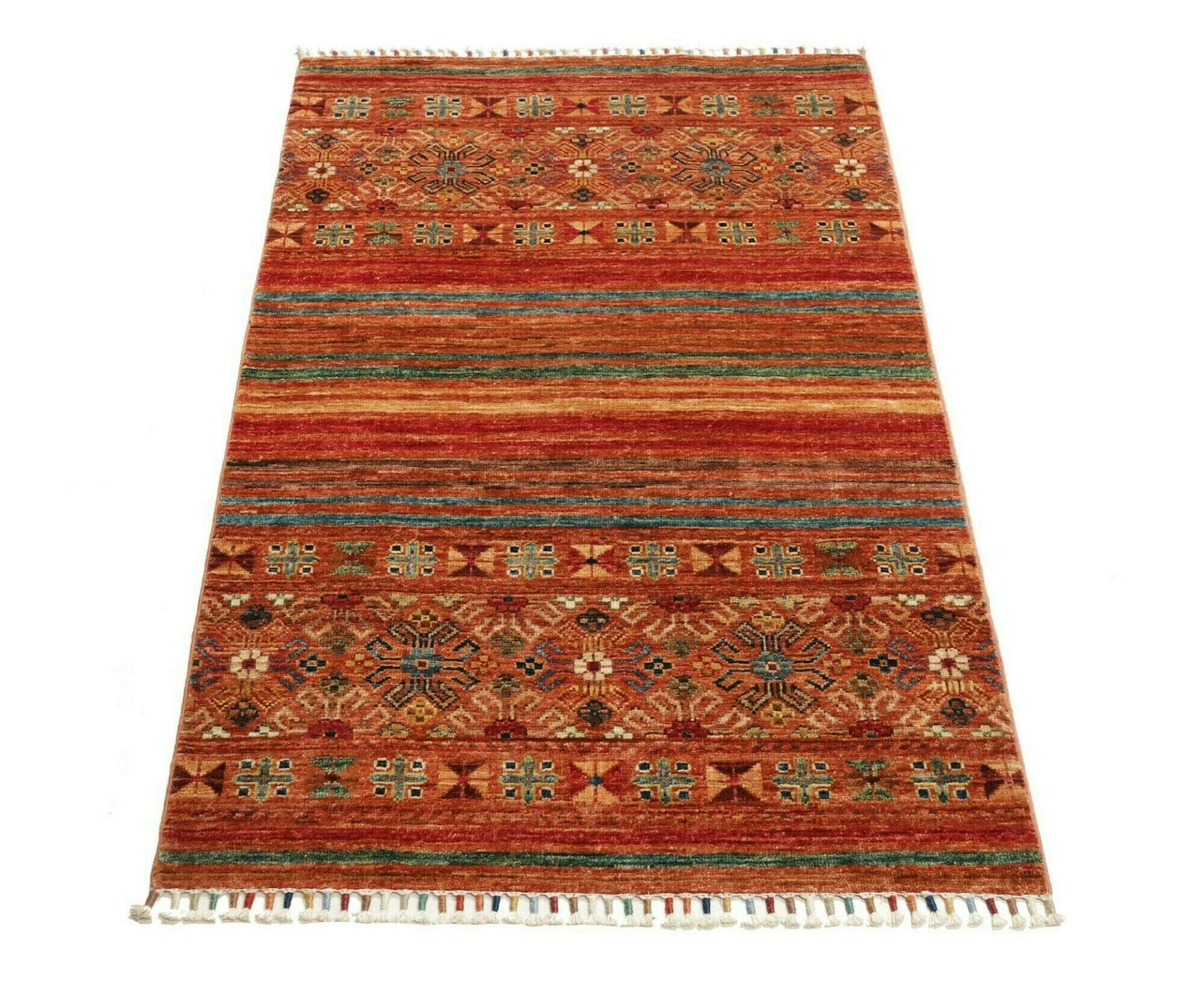 Handgeknüpfter Samarkand Orientteppich, 82 × 122 cm, Wolle
