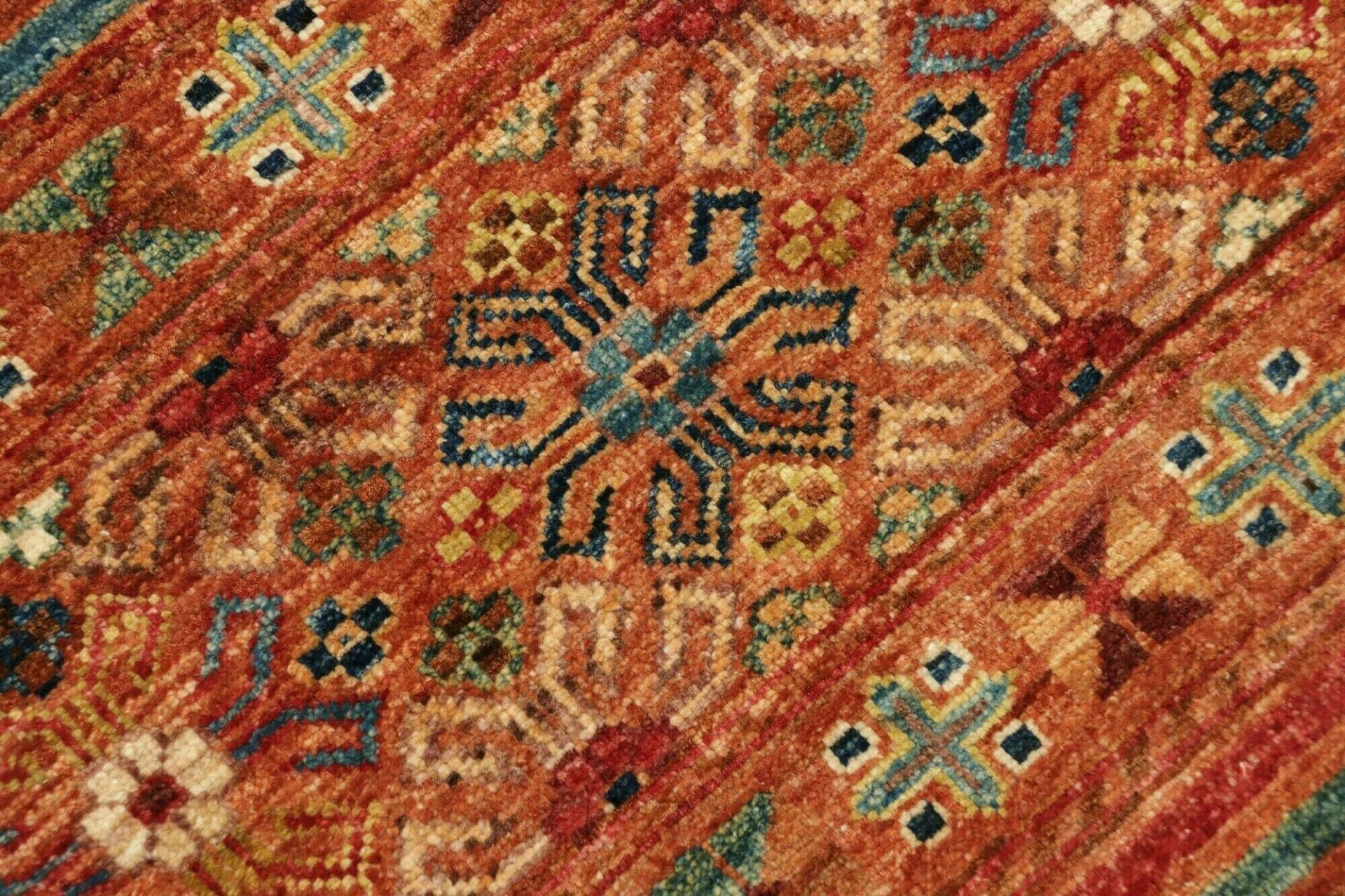 Handgeknüpfter Samarkand Orientteppich, 82 × 122 cm, Wolle