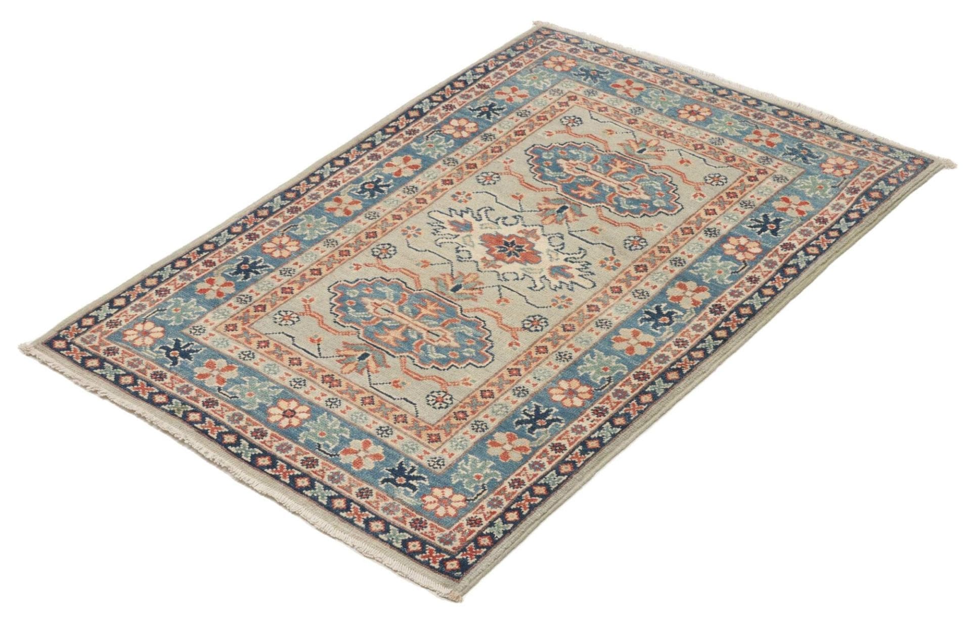 Kazak Orientteppich 82 × 118 cm aus Wolle, handgeknüpft