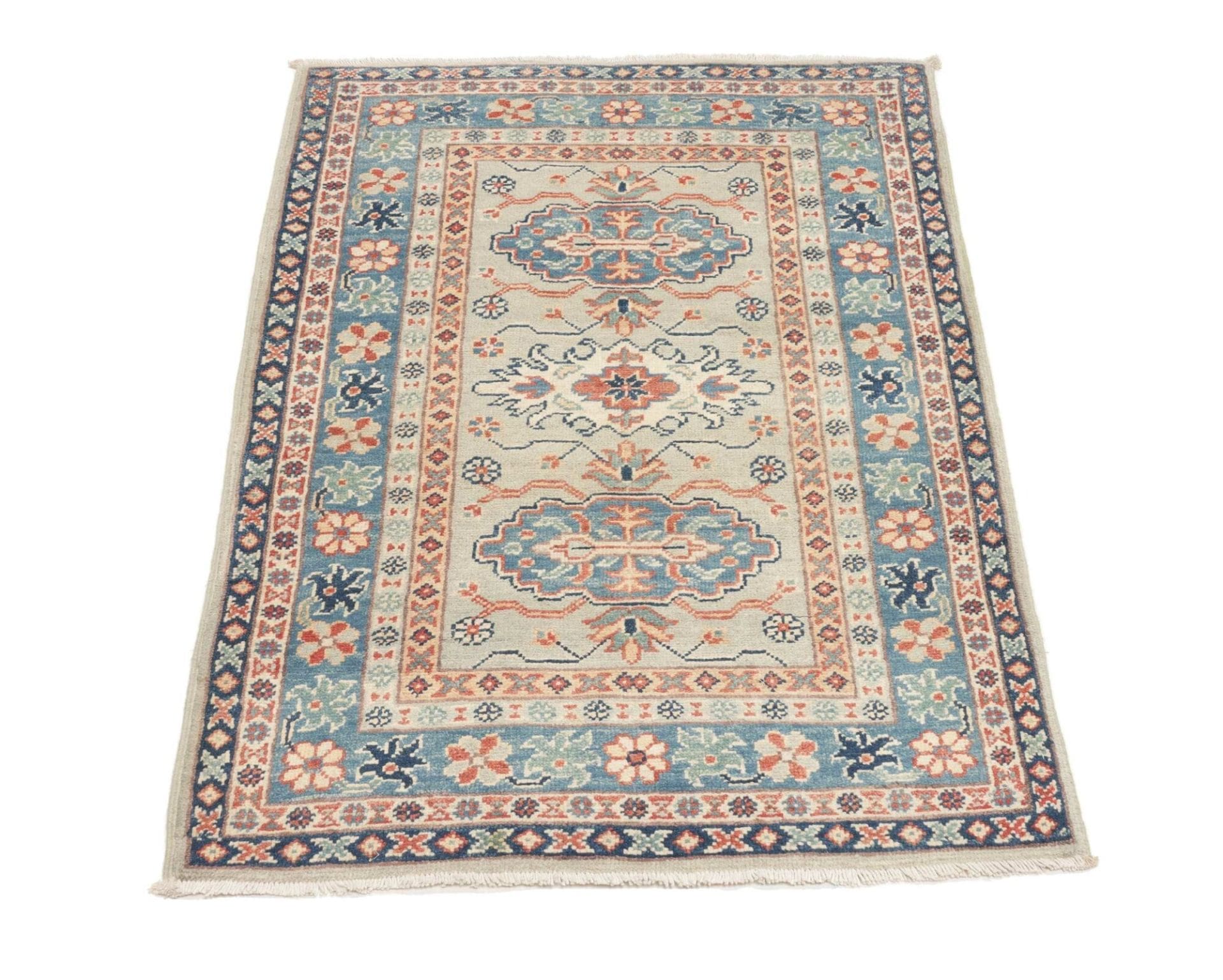 Kazak Orientteppich 82 × 118 cm aus Wolle, handgeknüpft