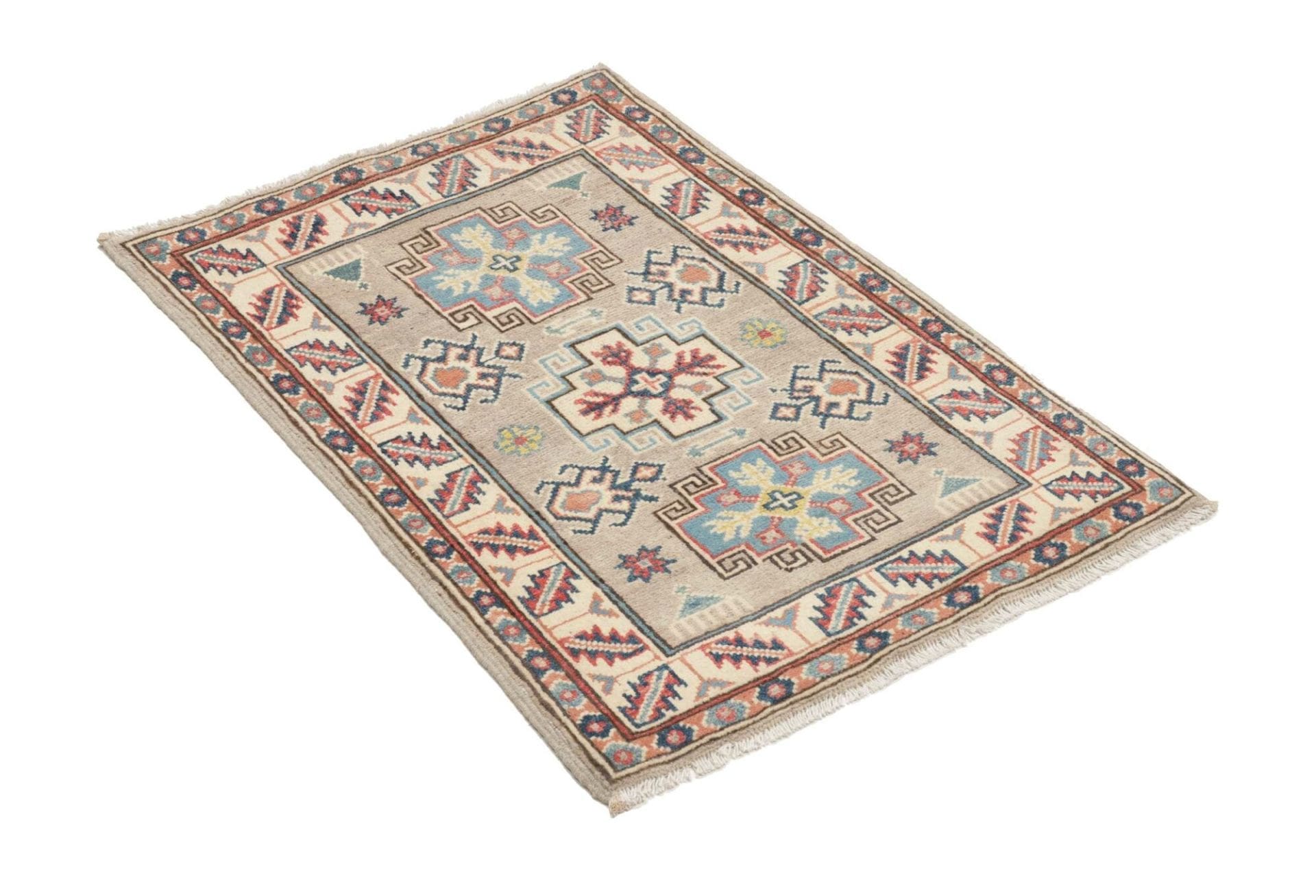 Kazak Orientteppich 64 × 91 cm aus Wolle, handgeknüpft