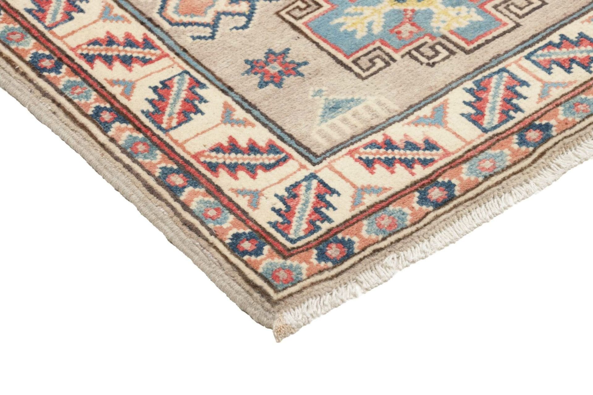 Kazak Orientteppich 64 × 91 cm aus Wolle, handgeknüpft
