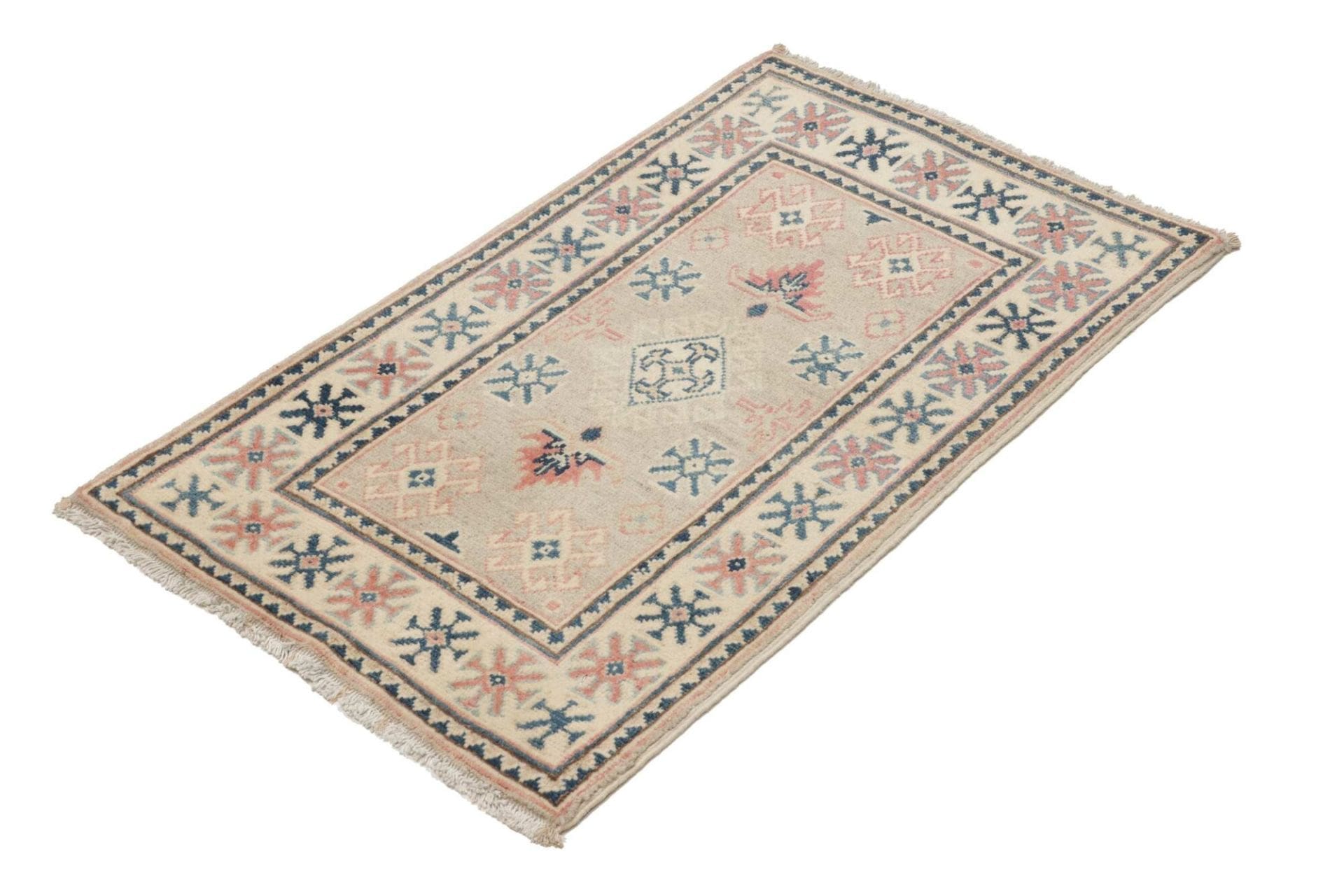 Kazak Orientteppich aus Pakistan, 63 × 98 cm