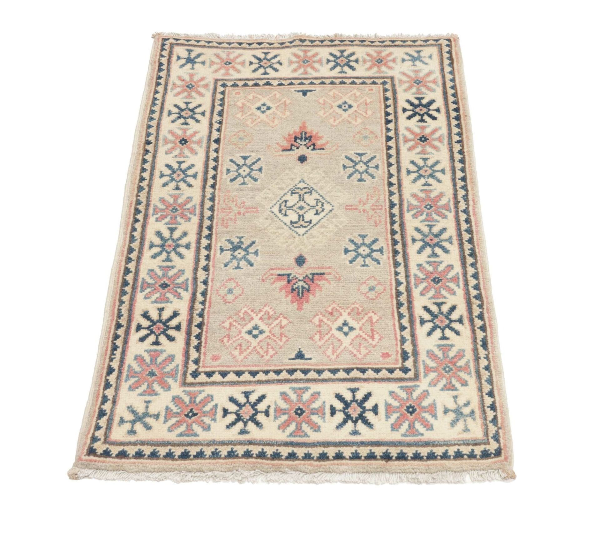 Kazak Orientteppich aus Pakistan, 63 × 98 cm